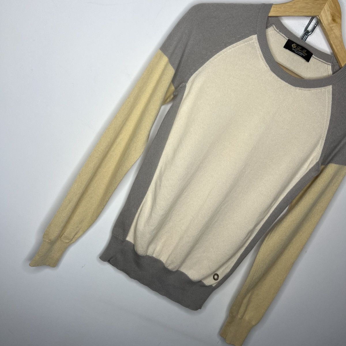 Designer × Loro Piana Loro Piana Womens Beige Baby Cashmere Sweater Jumper Knit Size M / US 6-8 / IT 42-44 - 3 Thumbnail
