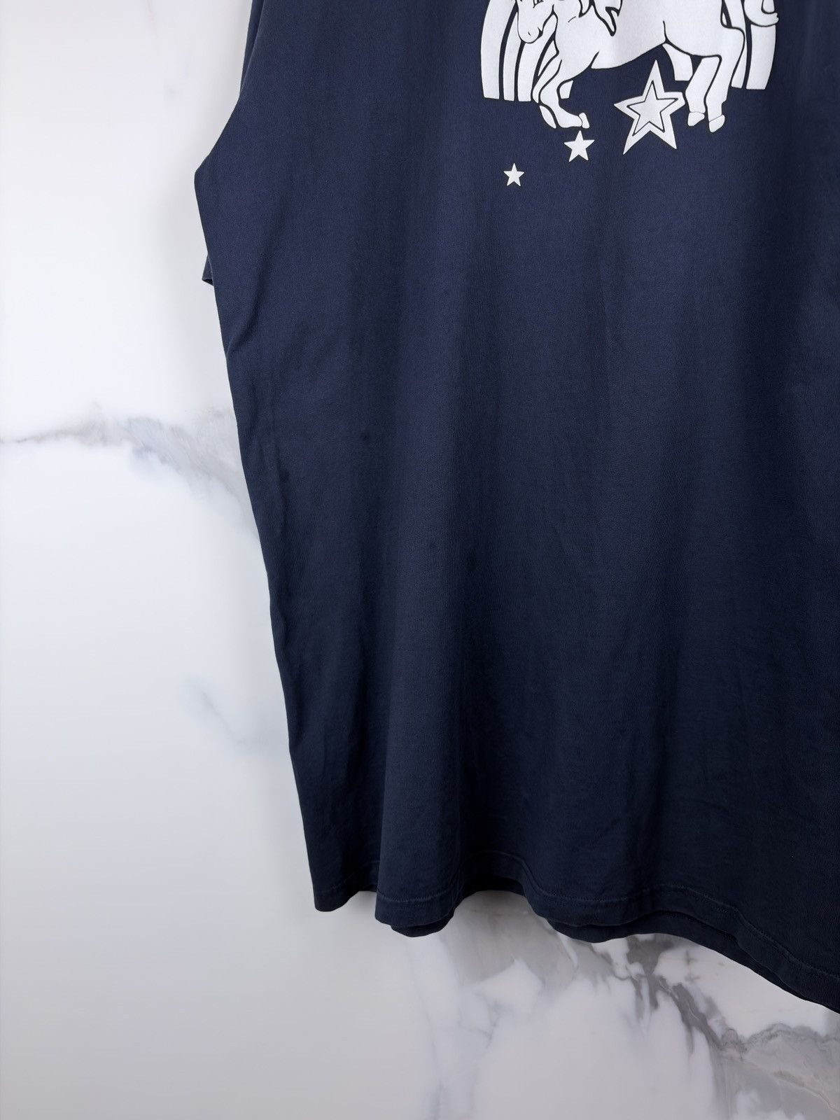 Vetements SS21 Vetements Unicorns and Rainbows Oversized Tshirt Navy Size US XL / EU 56 / 4 - 8 Thumbnail