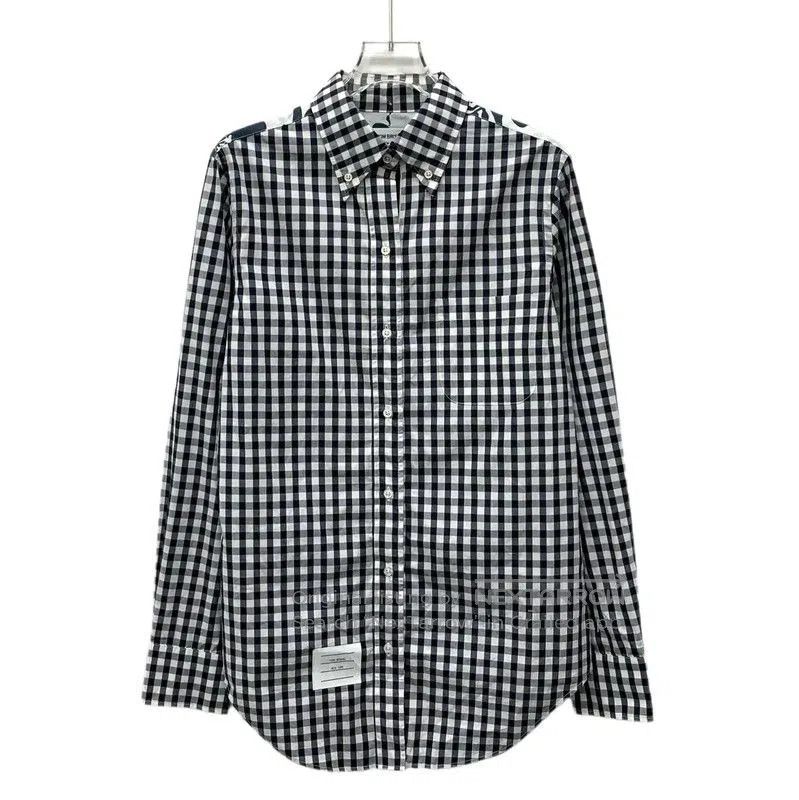 Thom Browne Thom Browne Color Block Cotton Shirt . Size L / US 10 / IT 46 - 1 Thumbnail