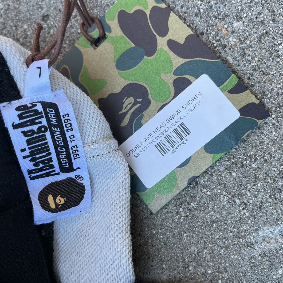 Bape BNWT SS21 BAPE Double Ape Head Sweat Shorts Sz L Size US 32 / EU 48 - 8 Thumbnail