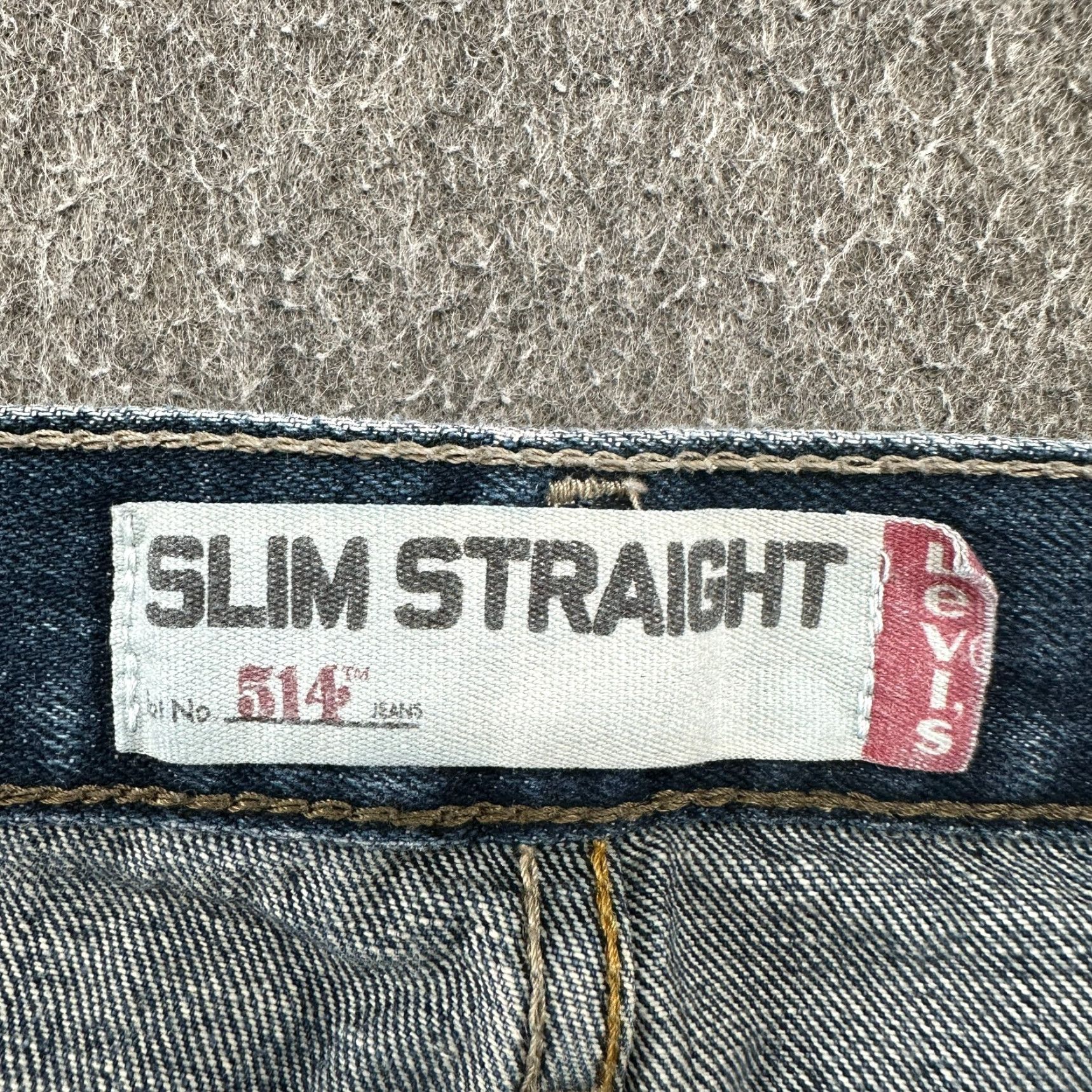 Levi's Levi's 514 Jeans Men 30x30 Blue Slim Straight Distressed Dark Wash Cotton 5-Pocket Denim Regular Waist 30in 30in Inseam Size US 30 / EU 46 - 6 Thumbnail