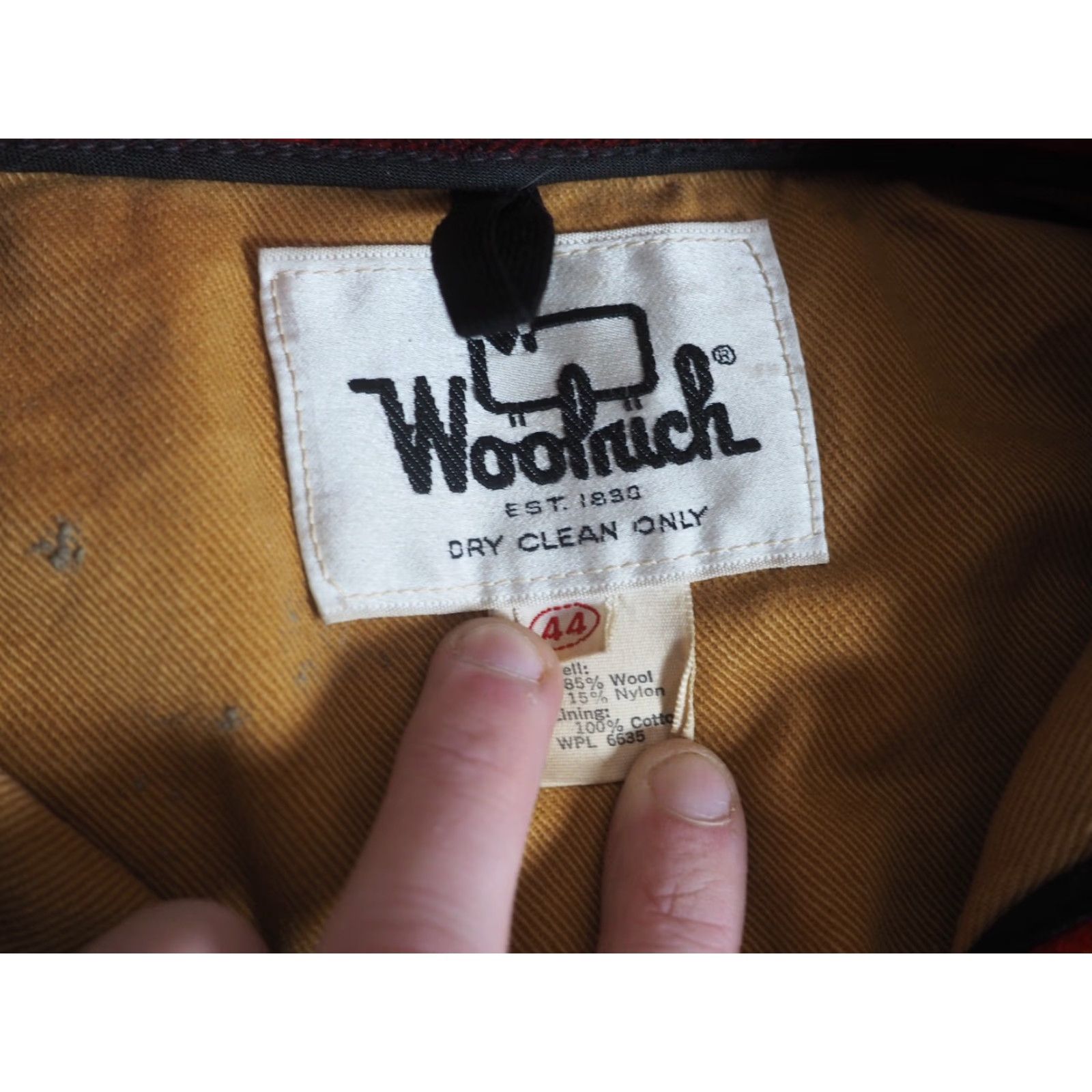 Vintage VTG Woolrich Red Black Buffalo Plaid Wool Lodge Button Mackinaw Jacket XL 70s Size US XL / EU 56 / 4 - 4 Thumbnail