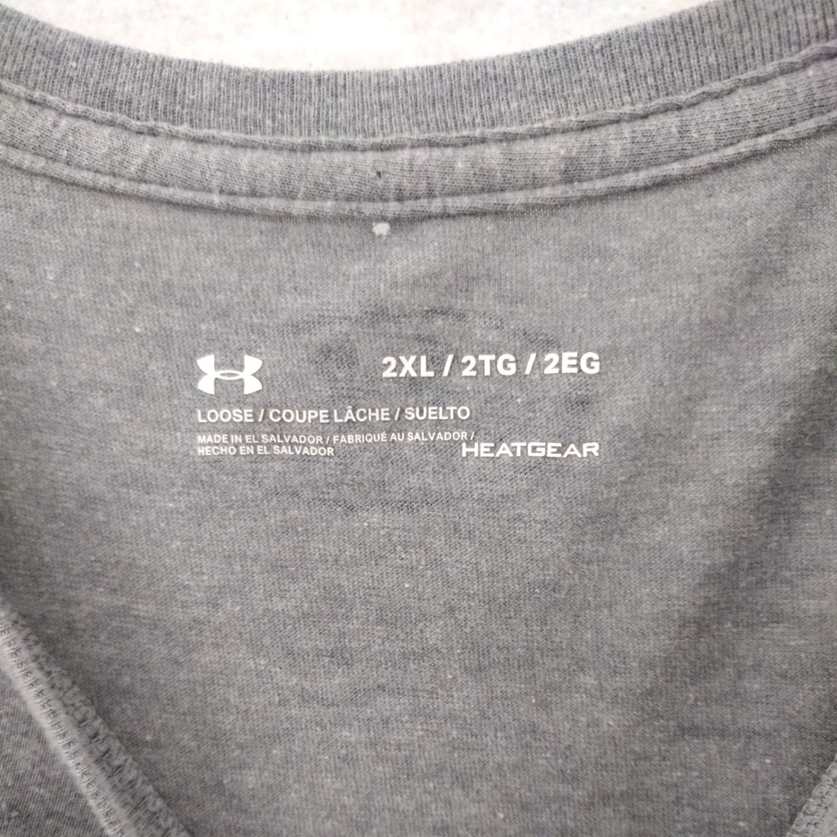 Under Armour Under Armor Heat Gear Shirt Mens XXL Gray Graphic T Stars Loose Fit Workout Size US XXL / EU 58 / 5 - 3 Thumbnail