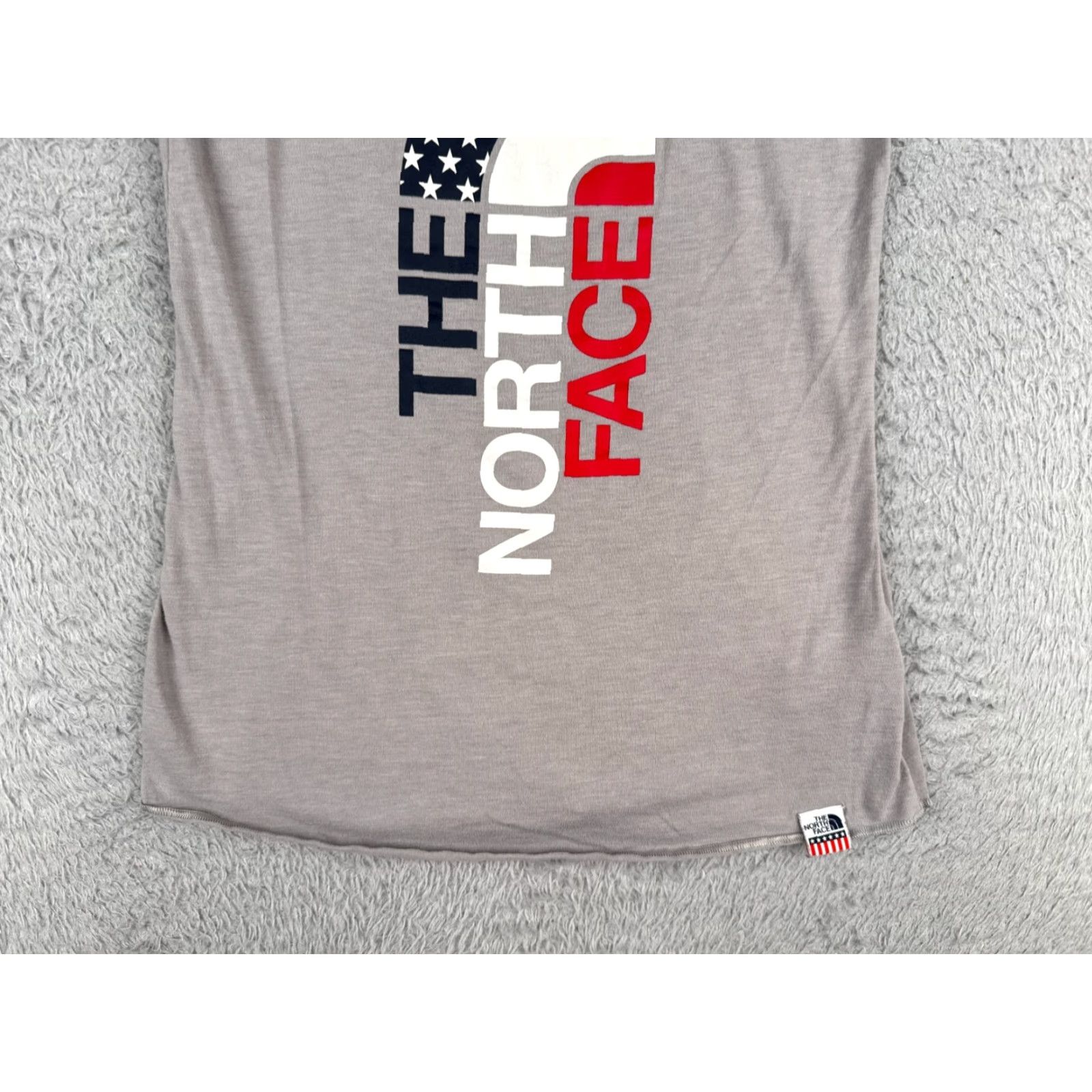 The North Face The North Face Shirt Women Small Gray Tank Sleeveless Scoop American Flag USA Size S / US 4 / IT 40 - 5 Thumbnail