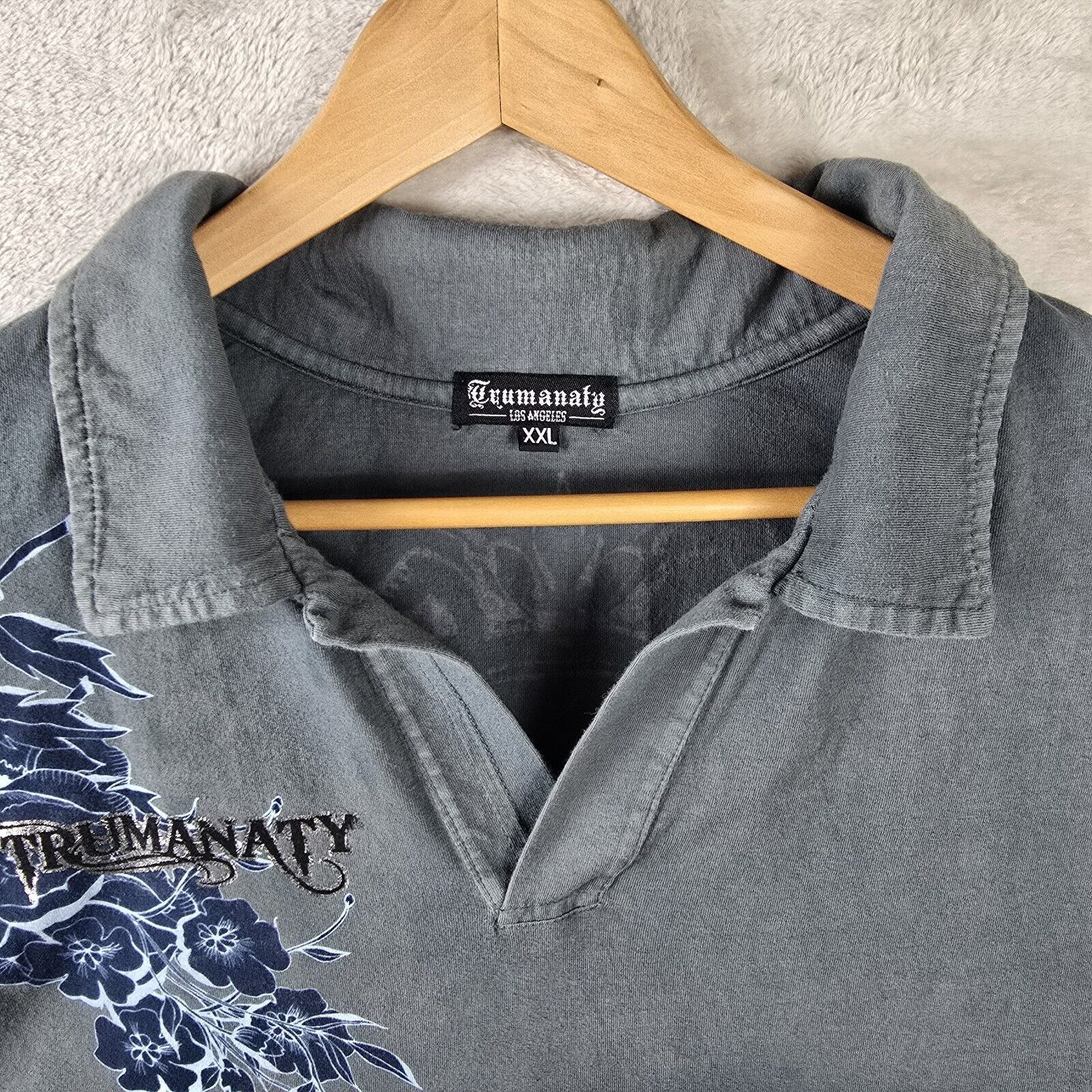 Other Trumanaty Polo Johnny Collar Shirt XXL Axe Affliction Style Size US XXL / EU 58 / 5 - 3 Thumbnail