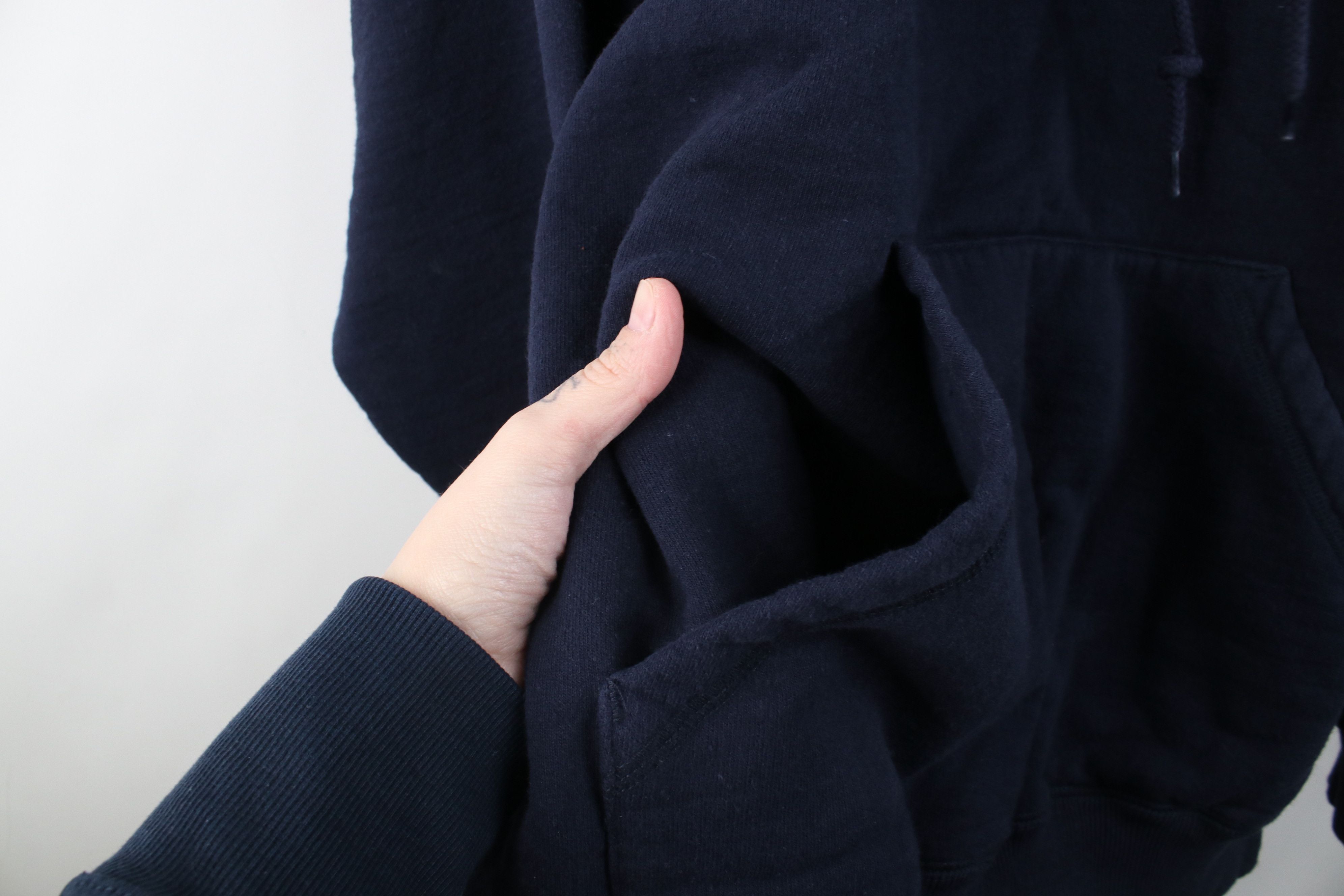 Vintage Vintage 90s Y2K Streetwear Cotton Hoodie Sweatshirt Blue Size US XXL / EU 58 / 5 - 4 Thumbnail