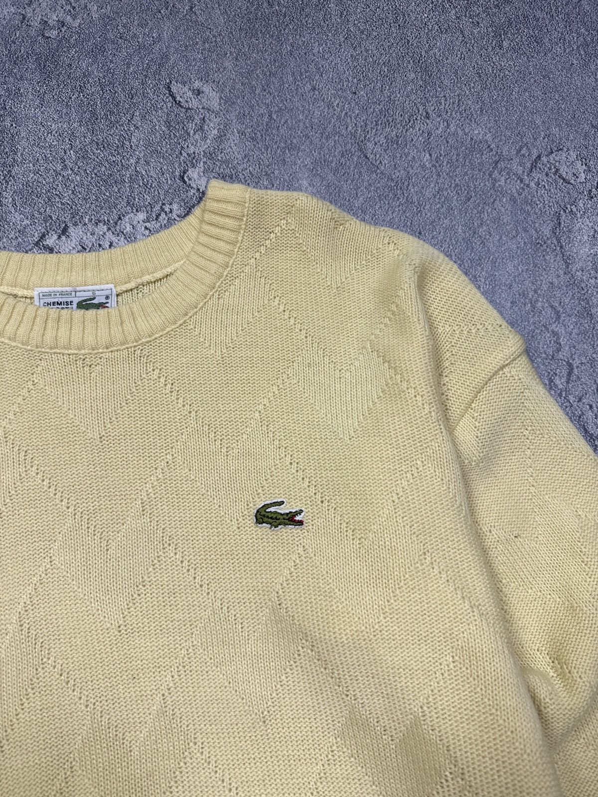 Lacoste Vintage sweater Lacoste chemise wool y2k Japan style Size US L / EU 52-54 / 3 - 3 Thumbnail