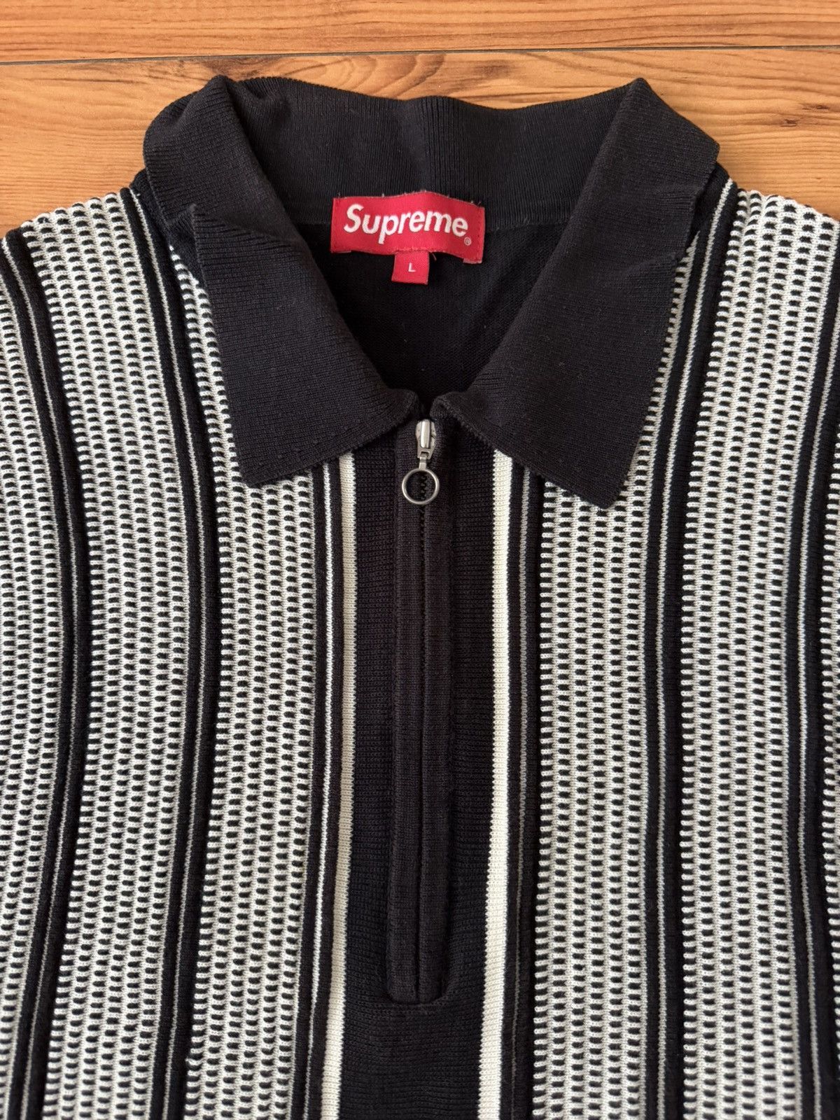 Supreme Supreme Half Zip Knit Polo Size US L / EU 52-54 / 3 - 2 Thumbnail