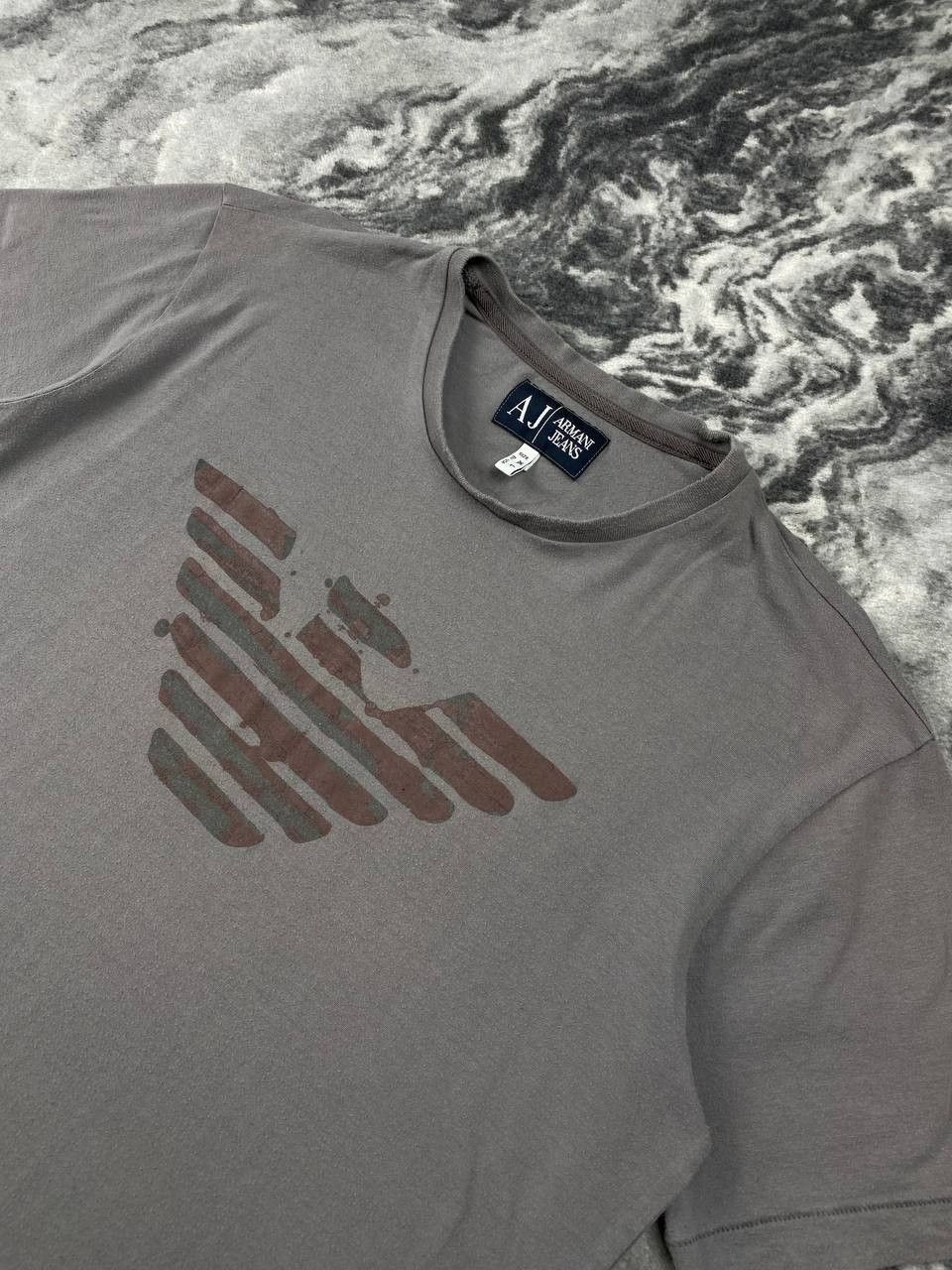Armani Armani Jeans T Shirt Big Logo Men Size XL Gray Size US XL / EU 56 / 4 - 3 Thumbnail