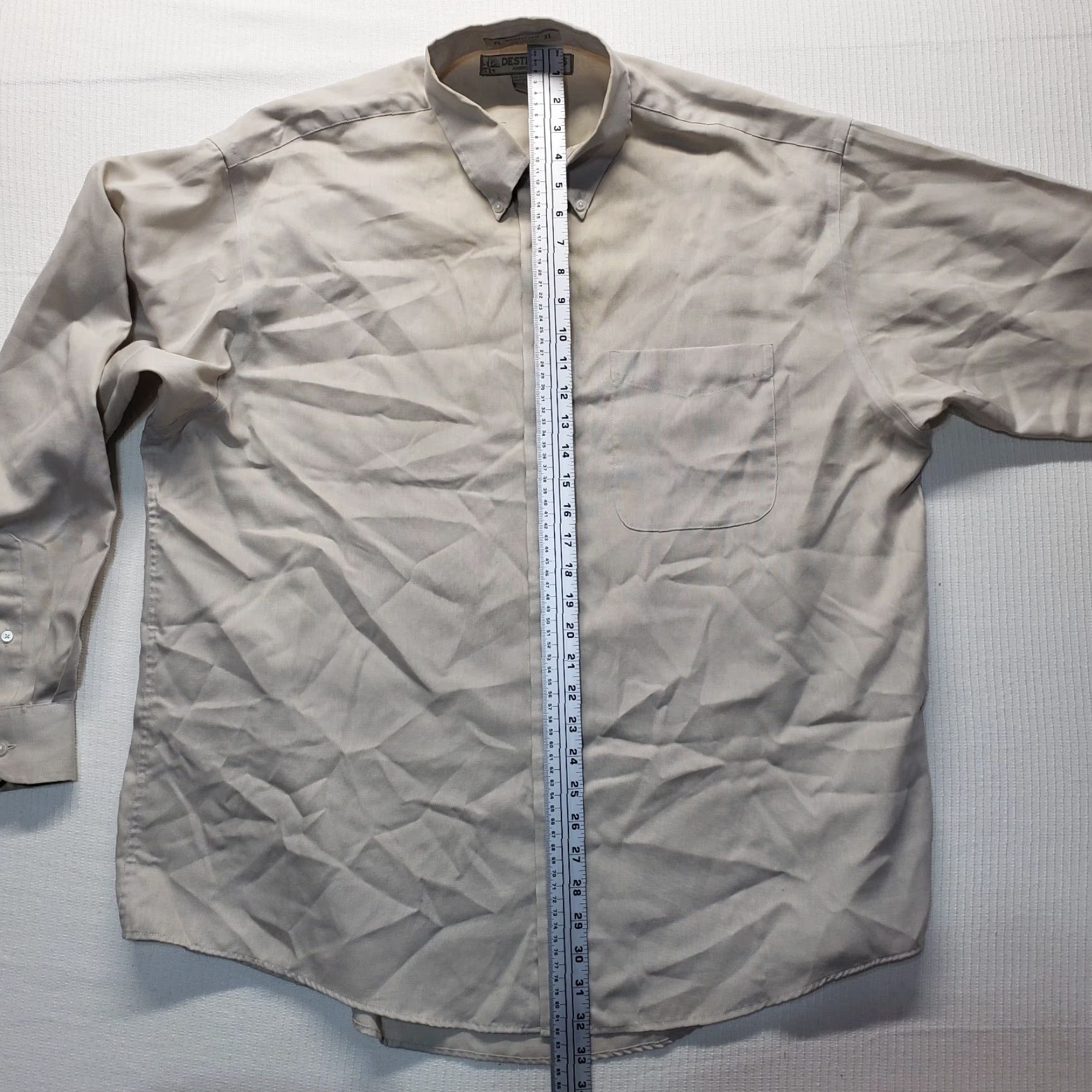 Vintage Destination Long Sleeve Button Up Shirt Adult Men XL Brown Cotton Casual Size US XL / EU 56 / 4 - 7 Thumbnail