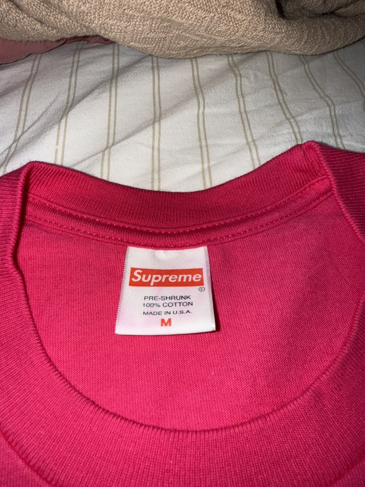 Supreme BRAND NEW Supreme Arabic Logo Pink Tee SS23 US Men SZ Medium Size US M / EU 48-50 / 2 - 2 Thumbnail