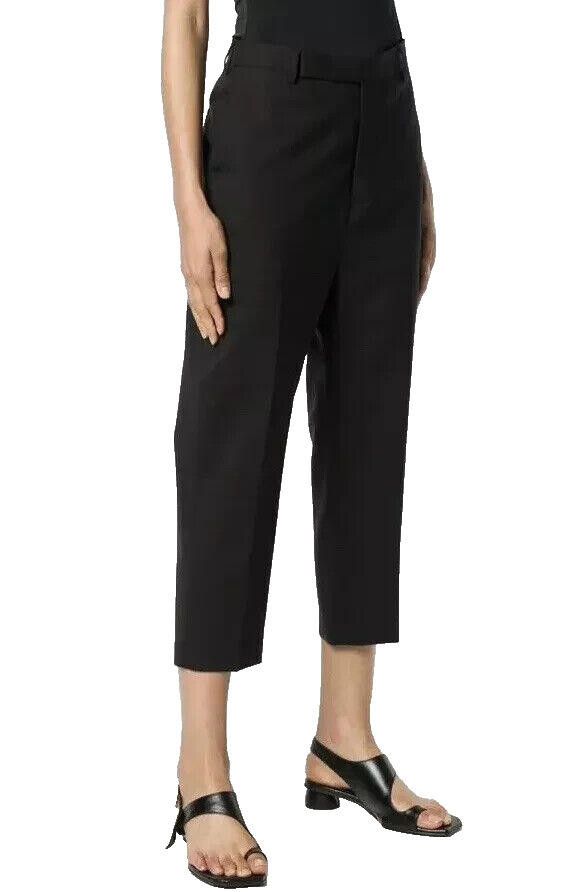 Rick Owens Rick Owens Women's Size 6 Black Cropped Wool Trousers Pants Size 28" / US 6 / IT 42 - 1 Thumbnail
