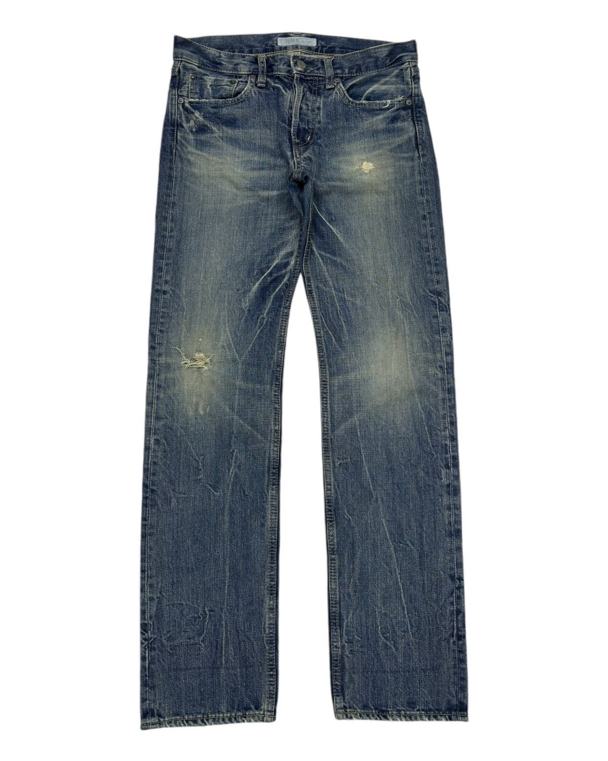 Hysteric Glamour 🇯🇵DMG DOMINGO BY SPELLBOUND DISTRESSED DENIM JEANS Size US 31 - 7 Thumbnail