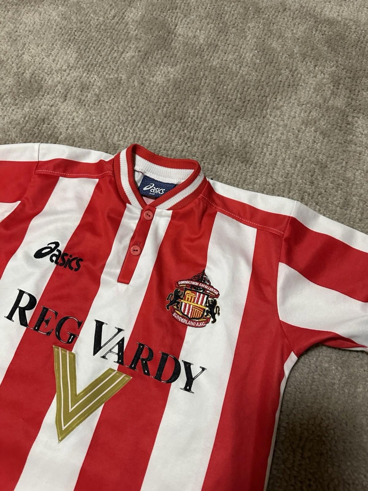 Asics SUNDERLAND 1999 2000 SHIRT FOOTBALL SOCCER JERSEY ASICS BOYS Size US XXS / EU 40 - 8 Thumbnail