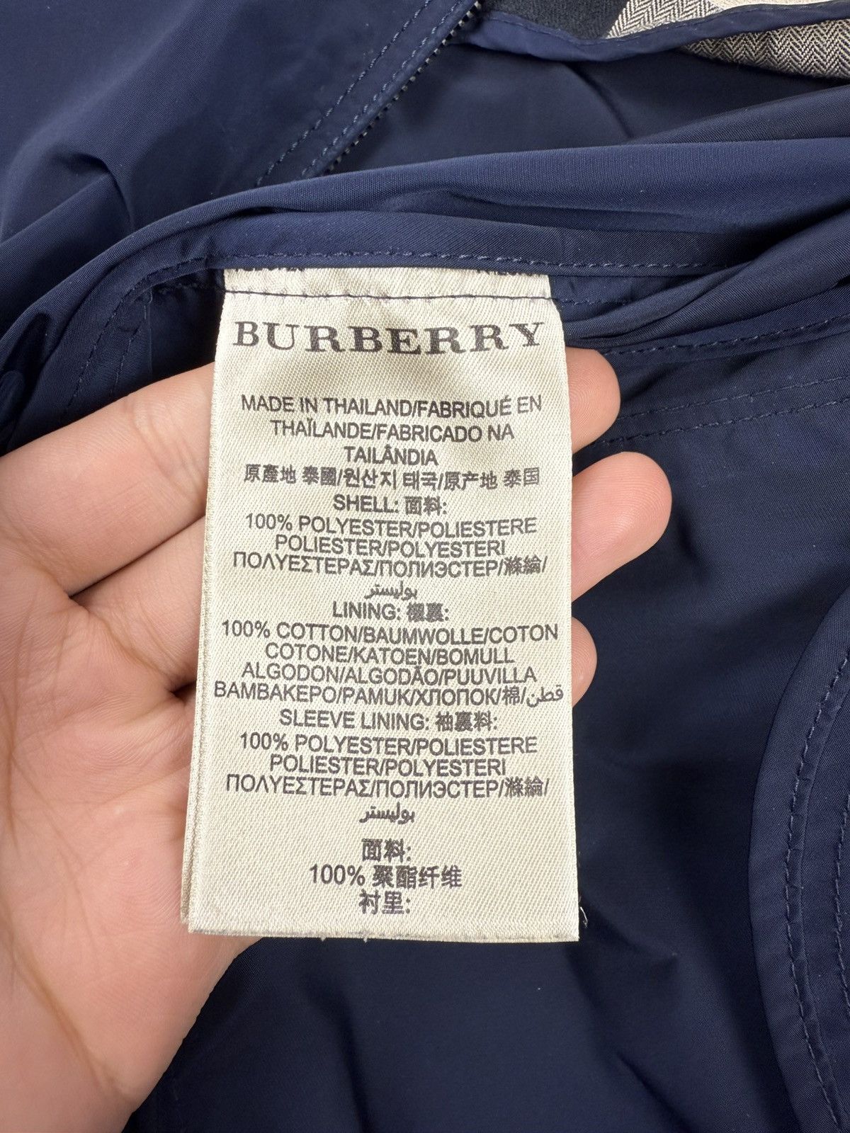 Burberry Burberry bomber navy blue whit novackeck size M mens Size US M / EU 48-50 / 2 - 8 Thumbnail