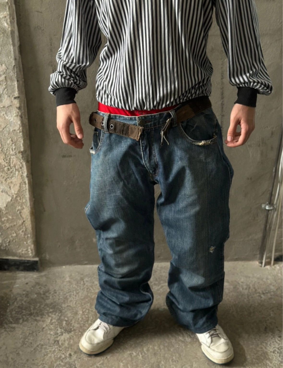 Japanese Brand VTG Japanese Style Denim Jeans W36xL34 Pants Crazy Fit C1 Size US 36 / EU 52 - 17 Thumbnail