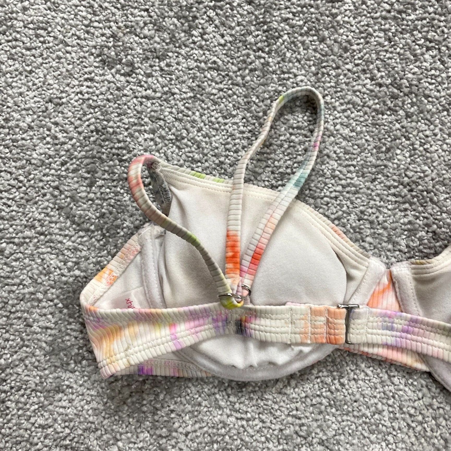 Vintage Xhilaration Women's Small Multi Tie Dye Underwired Push Up Bikini Top Beach Swimwear Size S / US 4 / IT 40 - 3 Thumbnail