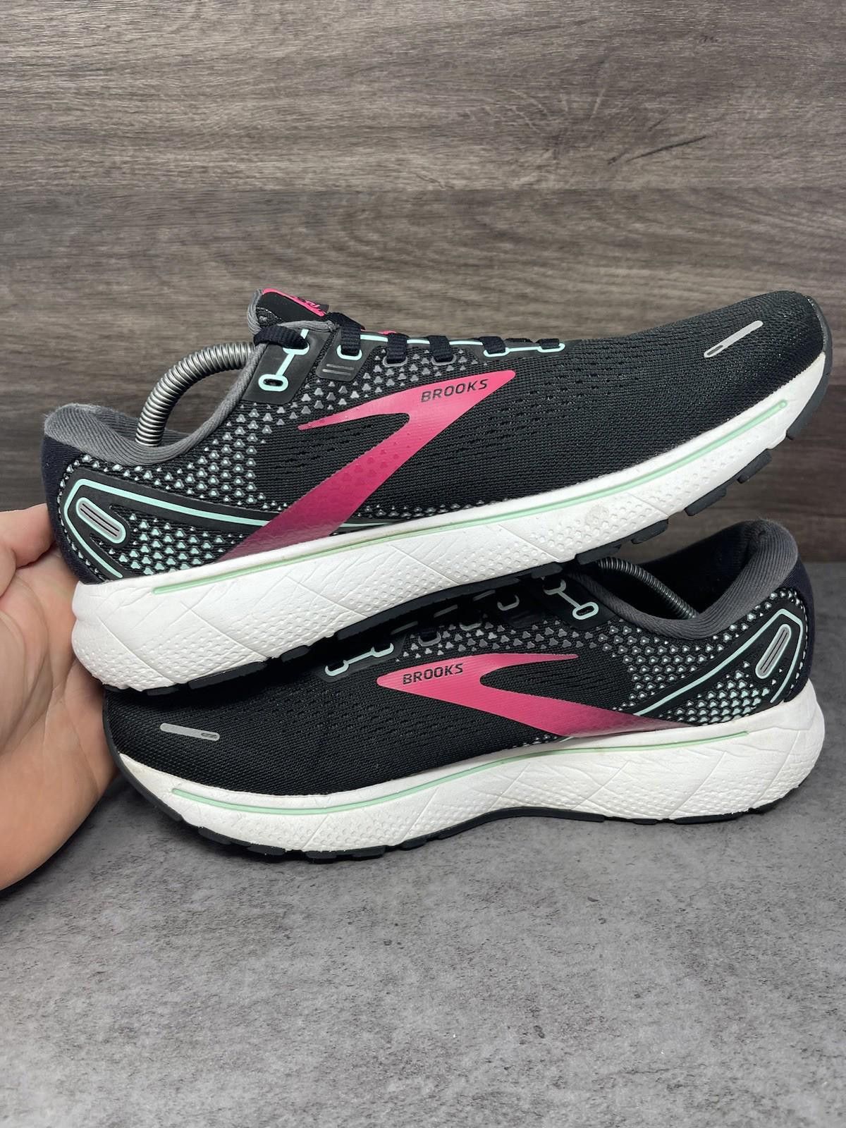 Brooks Brooks Ghost 14 Running Shoes Womens Size 11 Black Pink Size US 11 / IT 41 - 7 Thumbnail
