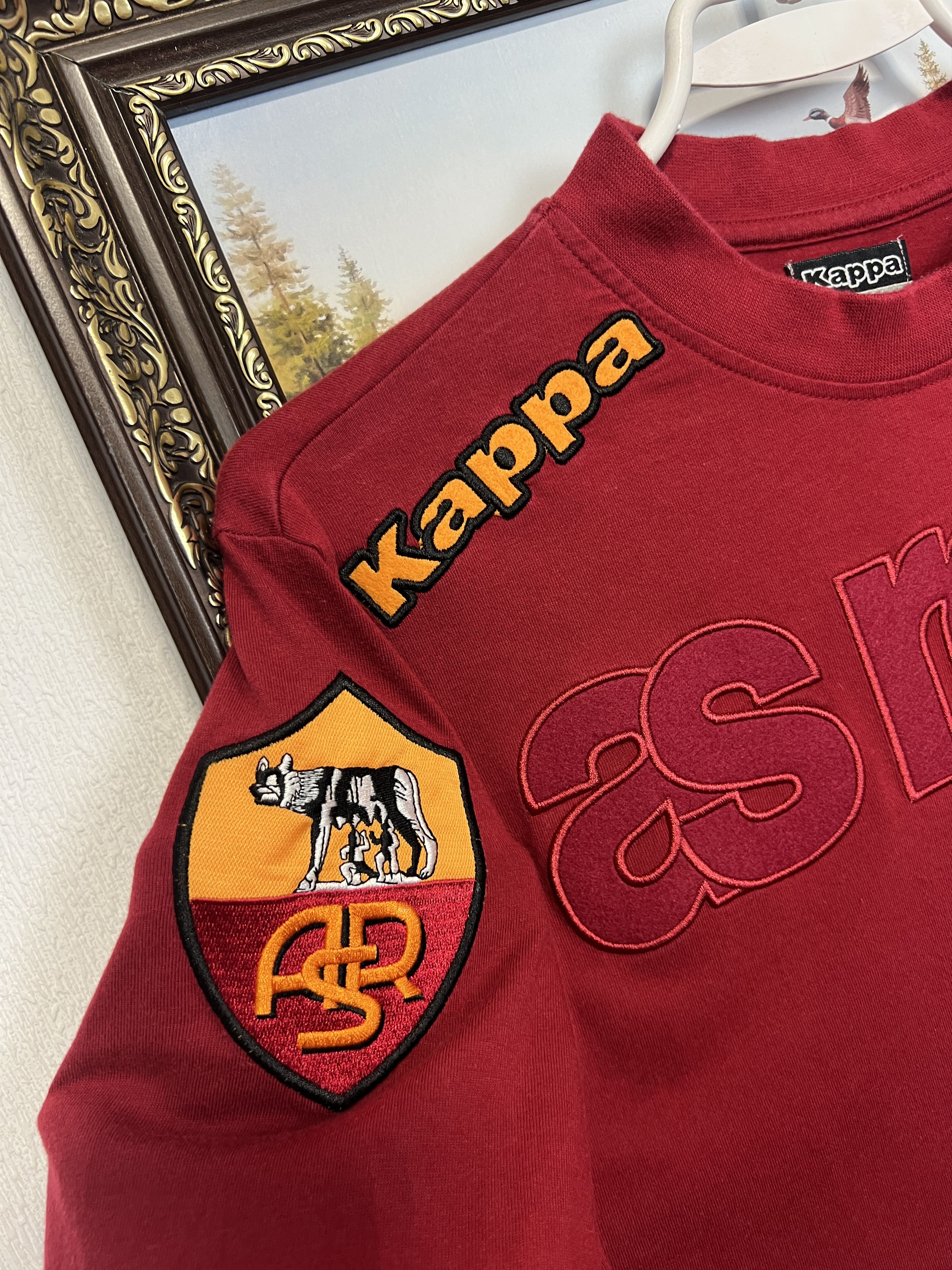 Kappa Vintage AS Roma Football Train Jersey Soccer Shirt Maglia Size US S / EU 44-46 / 1 - 4 Thumbnail