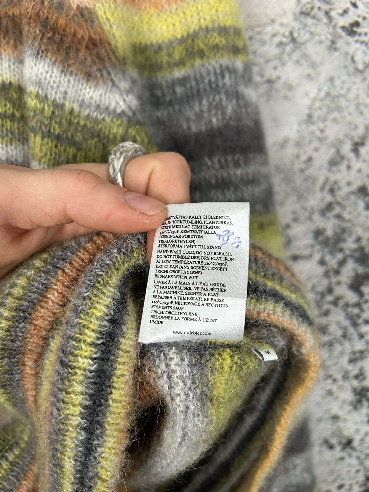 Designer Rodebjer Mohair Stripped Grunge Punk Knit Sweater Designer Size US M / EU 48-50 / 2 - 9 Thumbnail