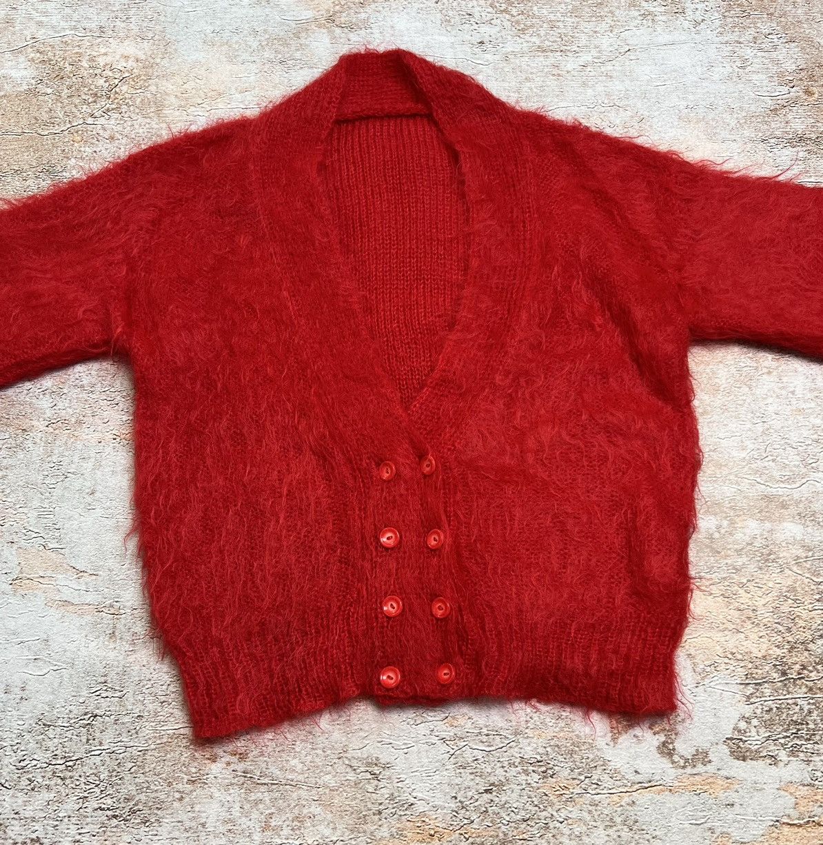 Japanese Brand Vintage Japanese mohair cardigan Size M / US 6-8 / IT 42-44 - 3 Thumbnail