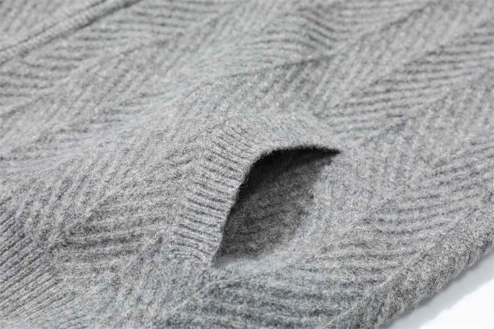 Vintage Stylish Gray Hooded Vest - Cozy Knit Design Size US M / EU 48-50 / 2 - 5 Thumbnail