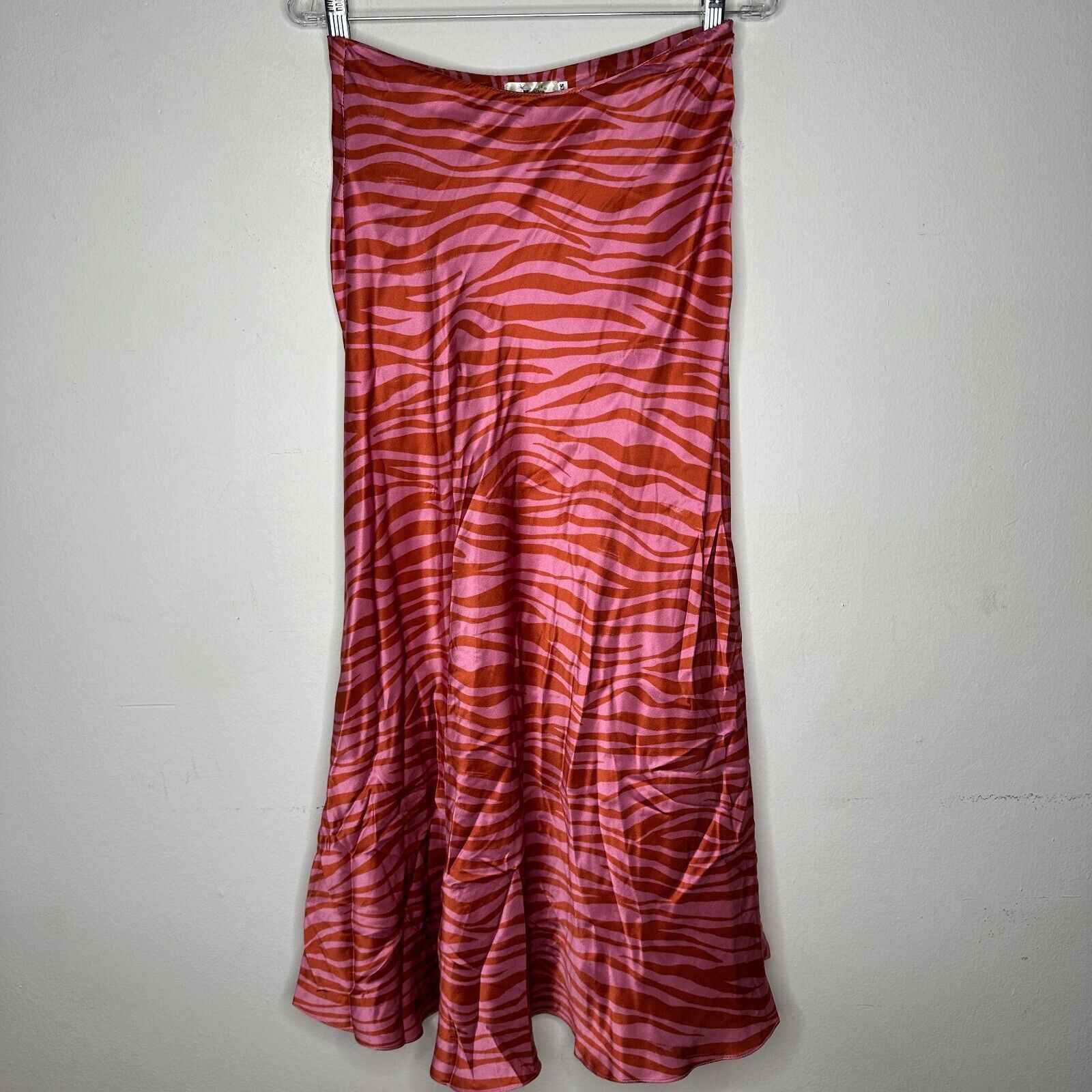 Other Monika Rust Orange Pink Patti Animal Print Maxi Skirt XS Size 26" / US 2 / IT 38 - 2 Thumbnail