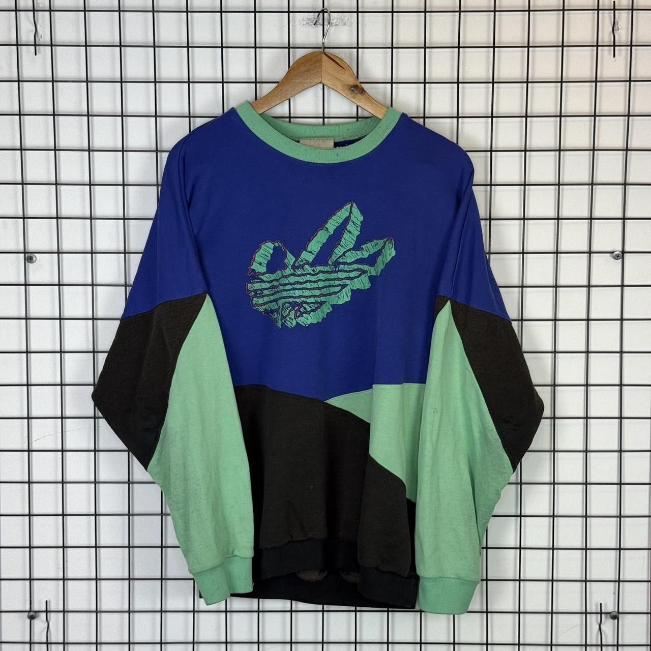 Adidas Adidas Vintage 90s Sweatshirt Big Logo Size US L / EU 52-54 / 3 - 1 Thumbnail