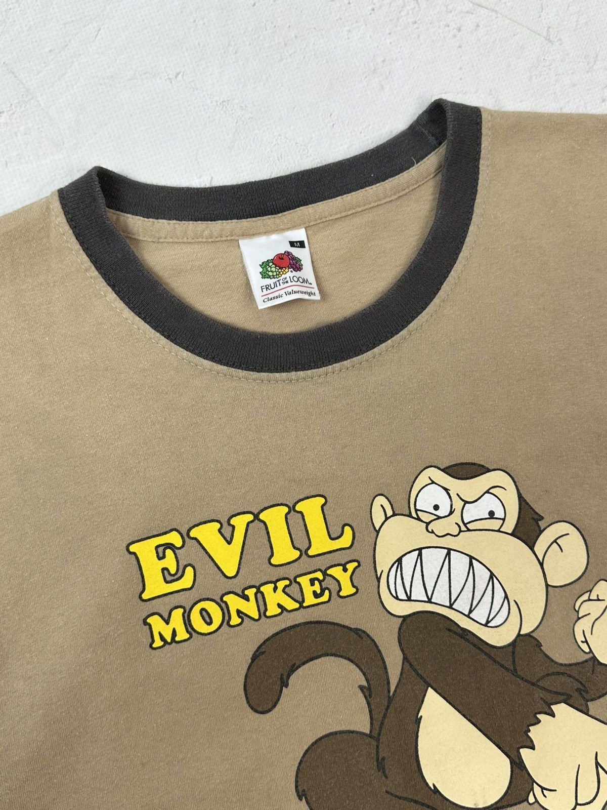 Fruit Of The Loom Vintage Fruit of the Loom Evil Monkey T-shirt Size US M / EU 48-50 / 2 - 5 Thumbnail