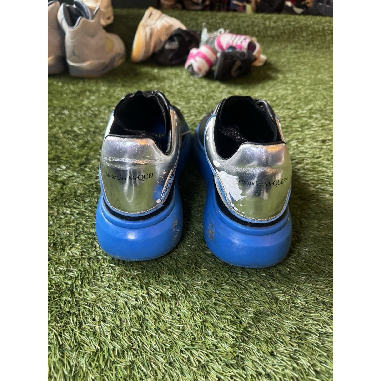 Alexander McQueen Alexander McQueen Oversized Sneakers black and blue Size 42 Size US 9 / EU 42 - 5 Thumbnail