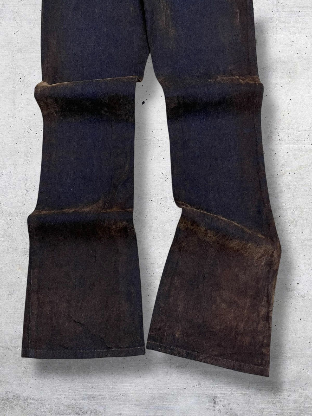 Japanese Brand VINTAGE WEATHERLAND 1990S JAPAN DESIGNER ECAILLE BROWN DENIM Size US 29 - 10 Thumbnail