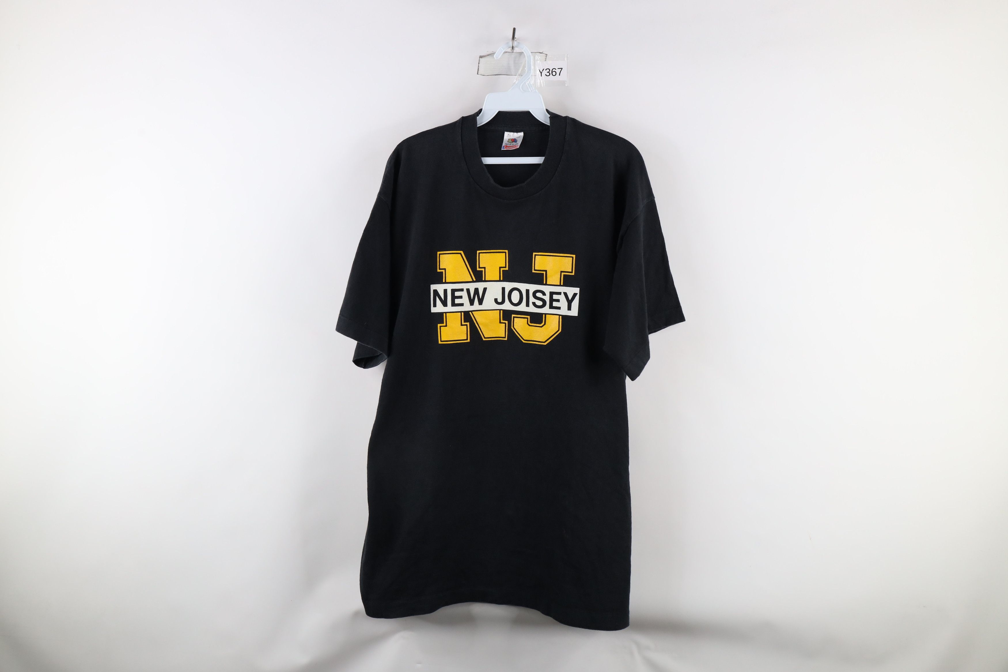 Vintage Vintage 90s Streetwear Out New Joisey New Jersey T-Shirt USA Size US XL / EU 56 / 4 - 1 Thumbnail