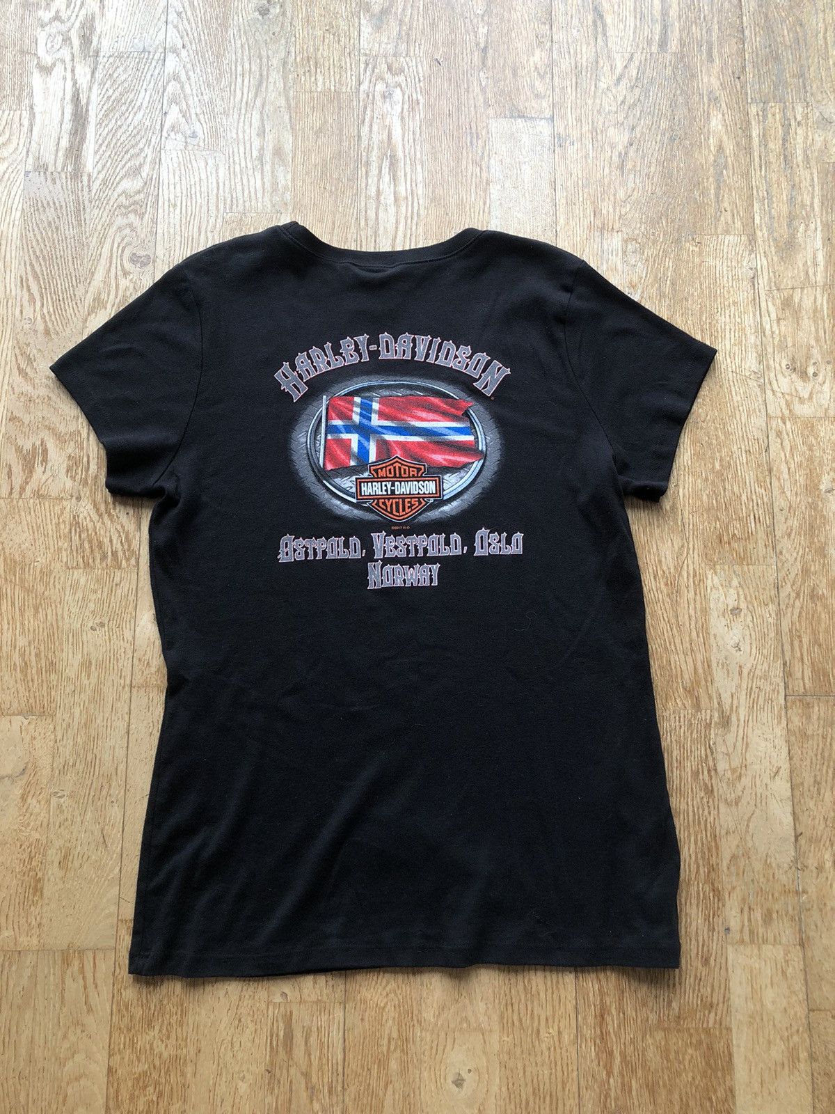 Harley Davidson × Vintage HARLEY DAVIDSON 2017 NORWAY TRIP TEE SHIRT Size US S / EU 44-46 / 1 - 2 Thumbnail