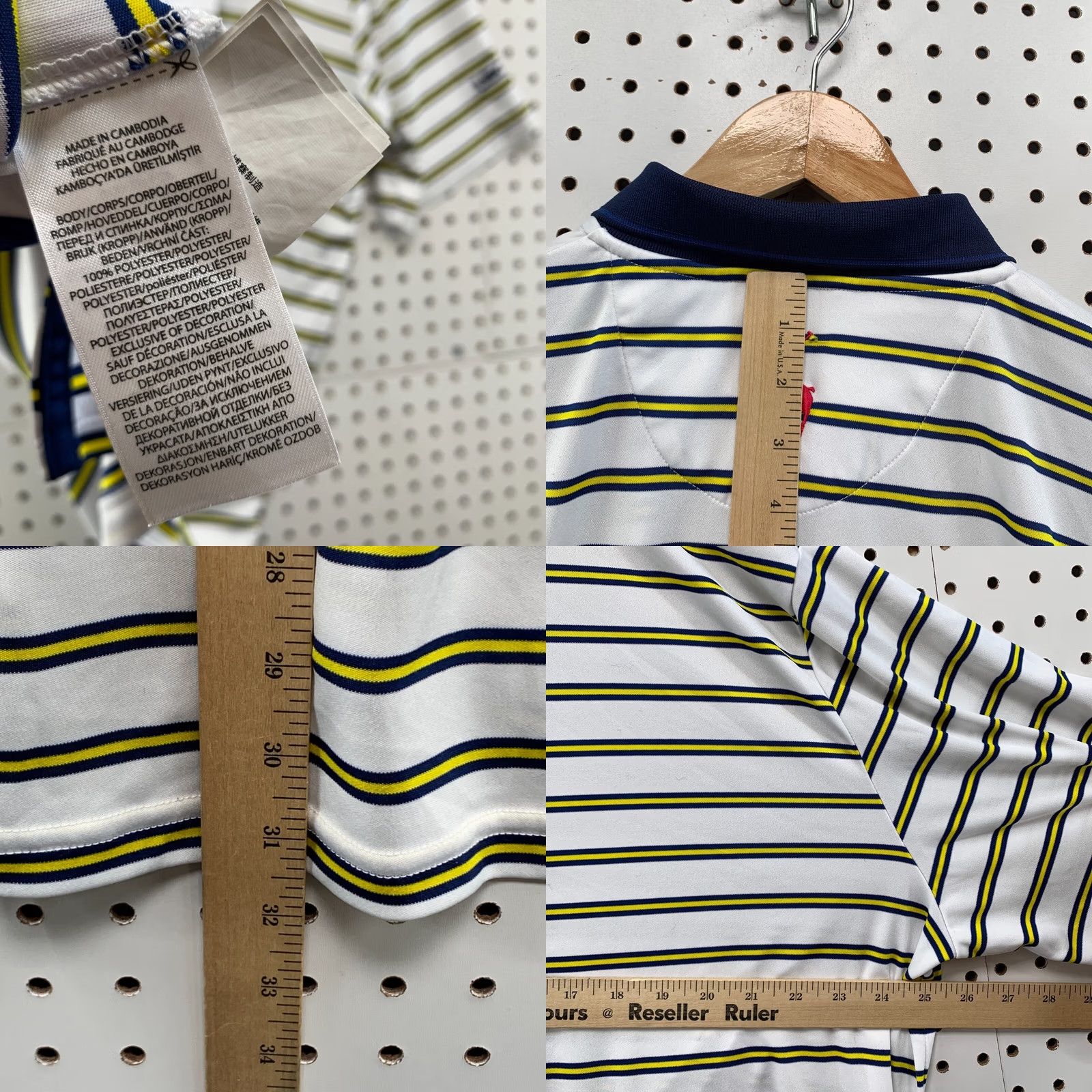 Polo Ralph Lauren Polo Ralph Lauren Performance Shirt XL White Yellow US OPEN Men's Collared Size US XL / EU 56 / 4 - 11 Thumbnail