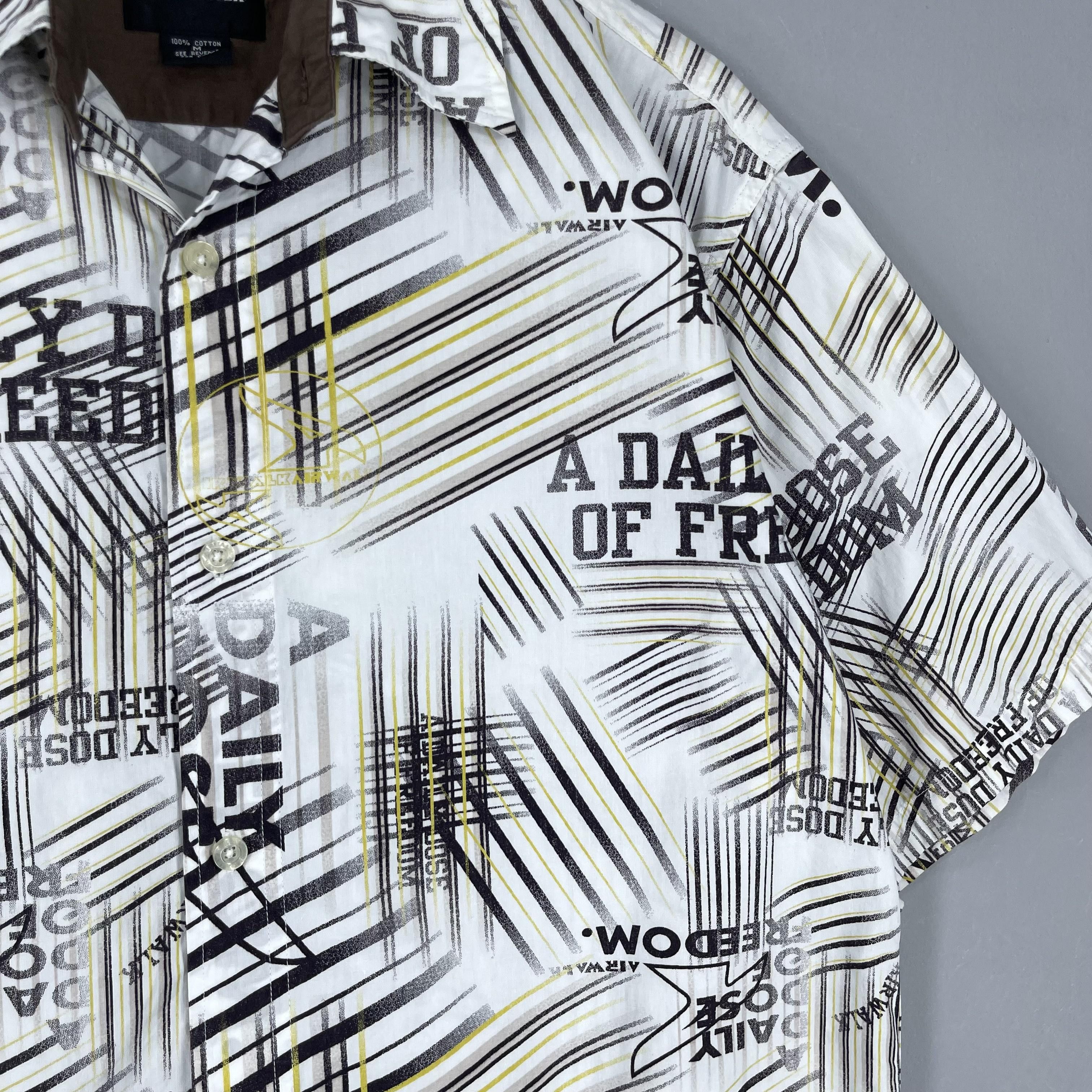 Airwalk Vintage Y2K AIRWALK Abstract Pattern Printed Shirt Size US M / EU 48-50 / 2 - 3 Thumbnail