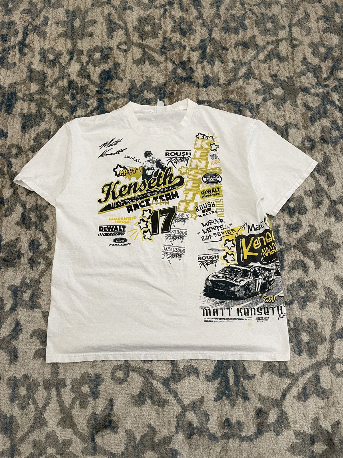 Vintage Vintage Y2K NASCAR Graphic Tee Racing Unsoundrags Hanes Moto Size US L / EU 52-54 / 3 - 1 Thumbnail