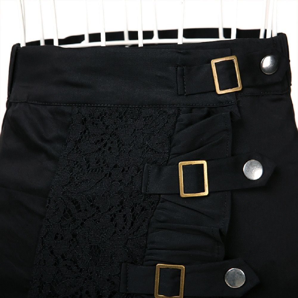Other Black Cotton Lace A Line Midi Skirt Size 30" / US 8 / IT 44 - 4 Thumbnail