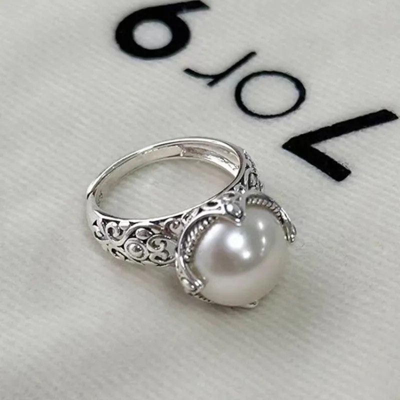 Jewelry Pearl Adjustable Ring Size ONE SIZE - 2 Thumbnail