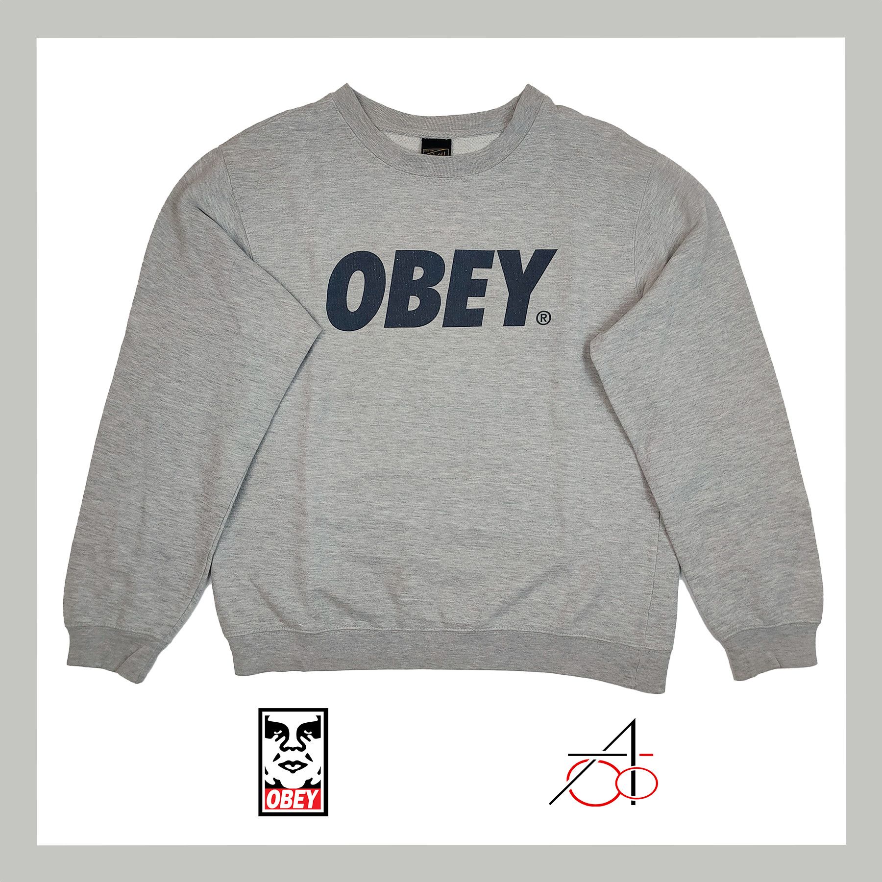 Obey Obey Vintage 10s Sweatshirt, S/M size Size US S / EU 44-46 / 1 - 1 Thumbnail