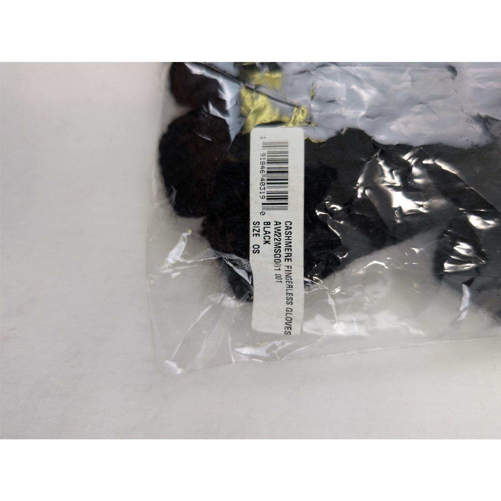 Amiri o1rshd1 Q:3 / Size: OS / Cashmere Fingerless Gloves in Black Size ONE SIZE - 8 Thumbnail