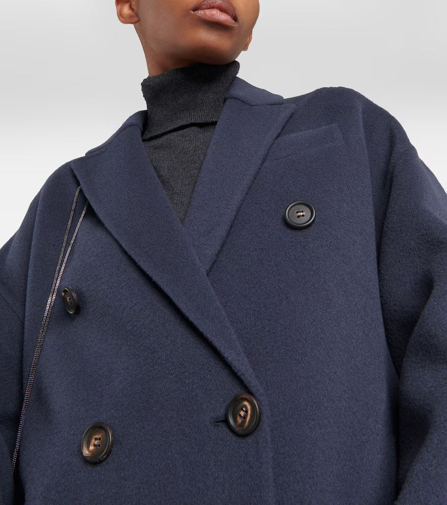 Brunello Cucinelli o1y0725 Overcoat in Slate Blue Size L / US 10 / IT 46 - 3 Thumbnail