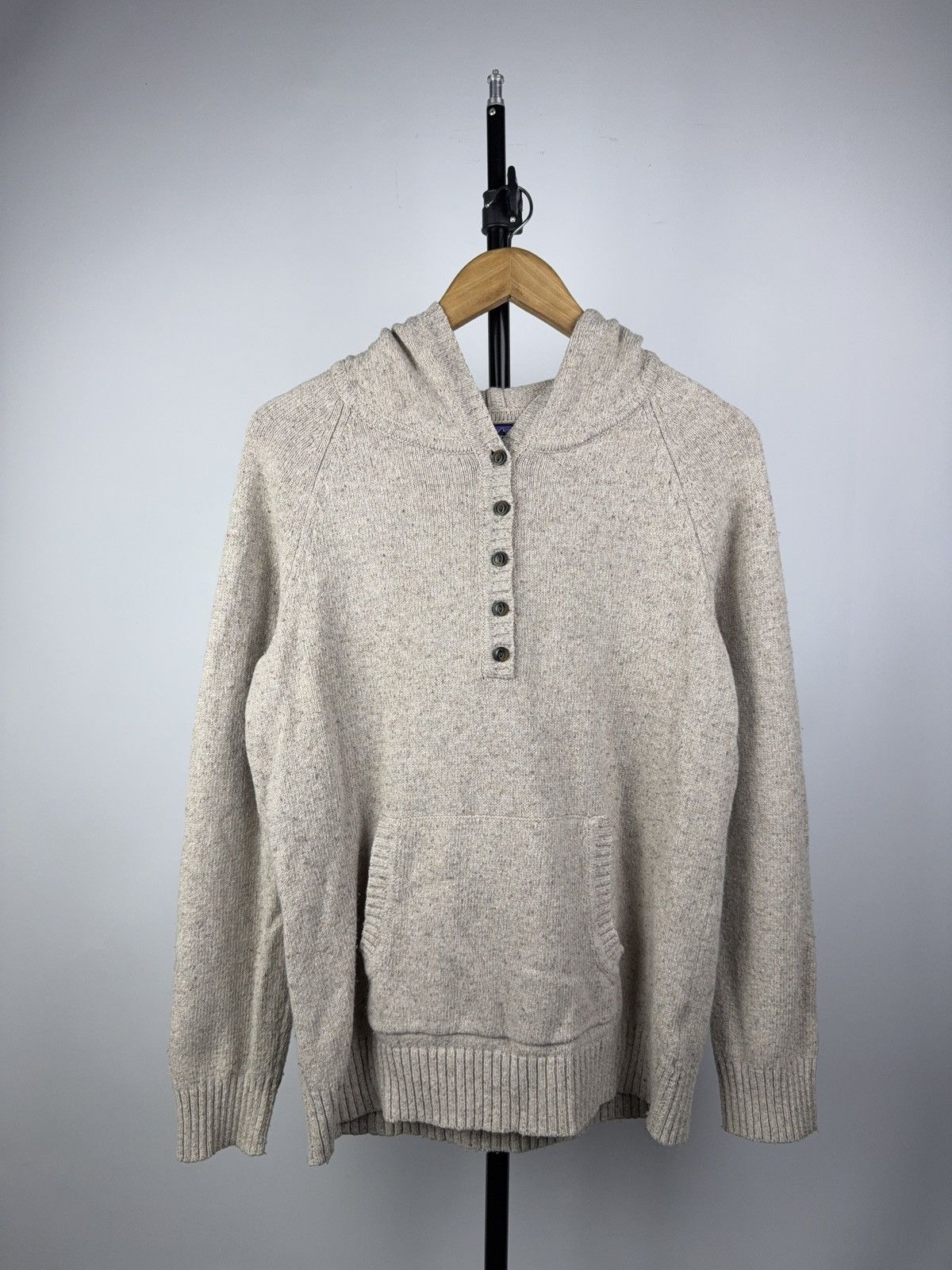 Patagonia Patagonia Wool Henley Hoodie Sweater Heather Knit Pullover Size US M / EU 48-50 / 2 - 1 Thumbnail