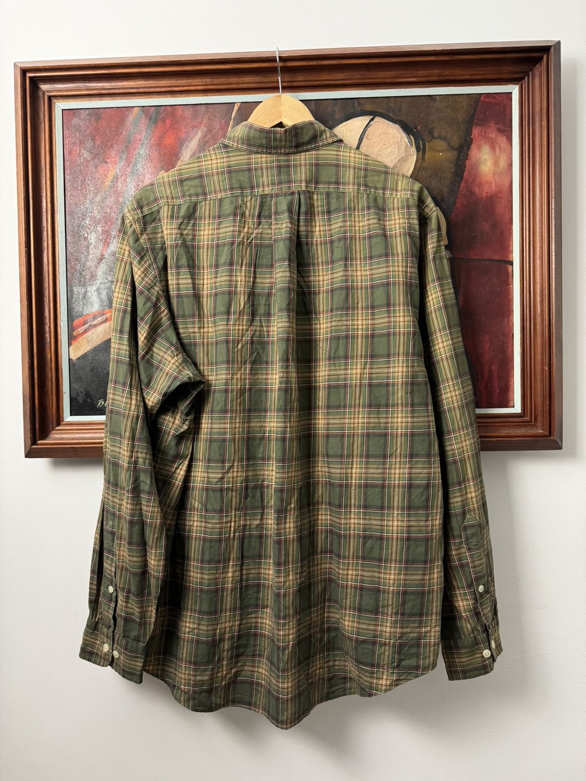 Ralph Lauren Polo Ralph Lauren Olive Checkered Button Up Shirt Casual Size US L / EU 52-54 / 3 - 2 Thumbnail