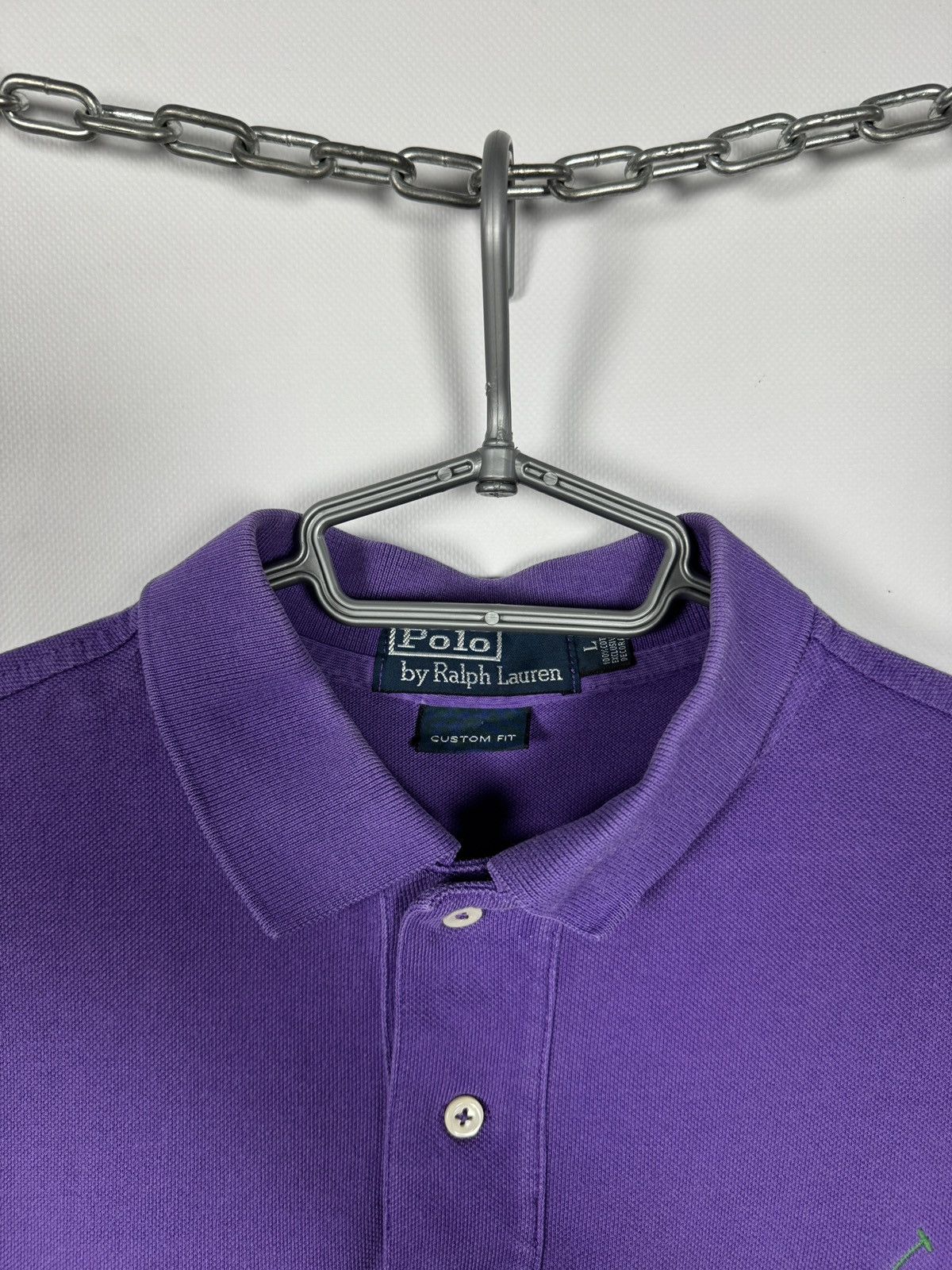 Polo Ralph Lauren Polo Ralph Lauren Vintage Polo Shirt Purple Big Pony Size L Size US L / EU 52-54 / 3 - 8 Thumbnail
