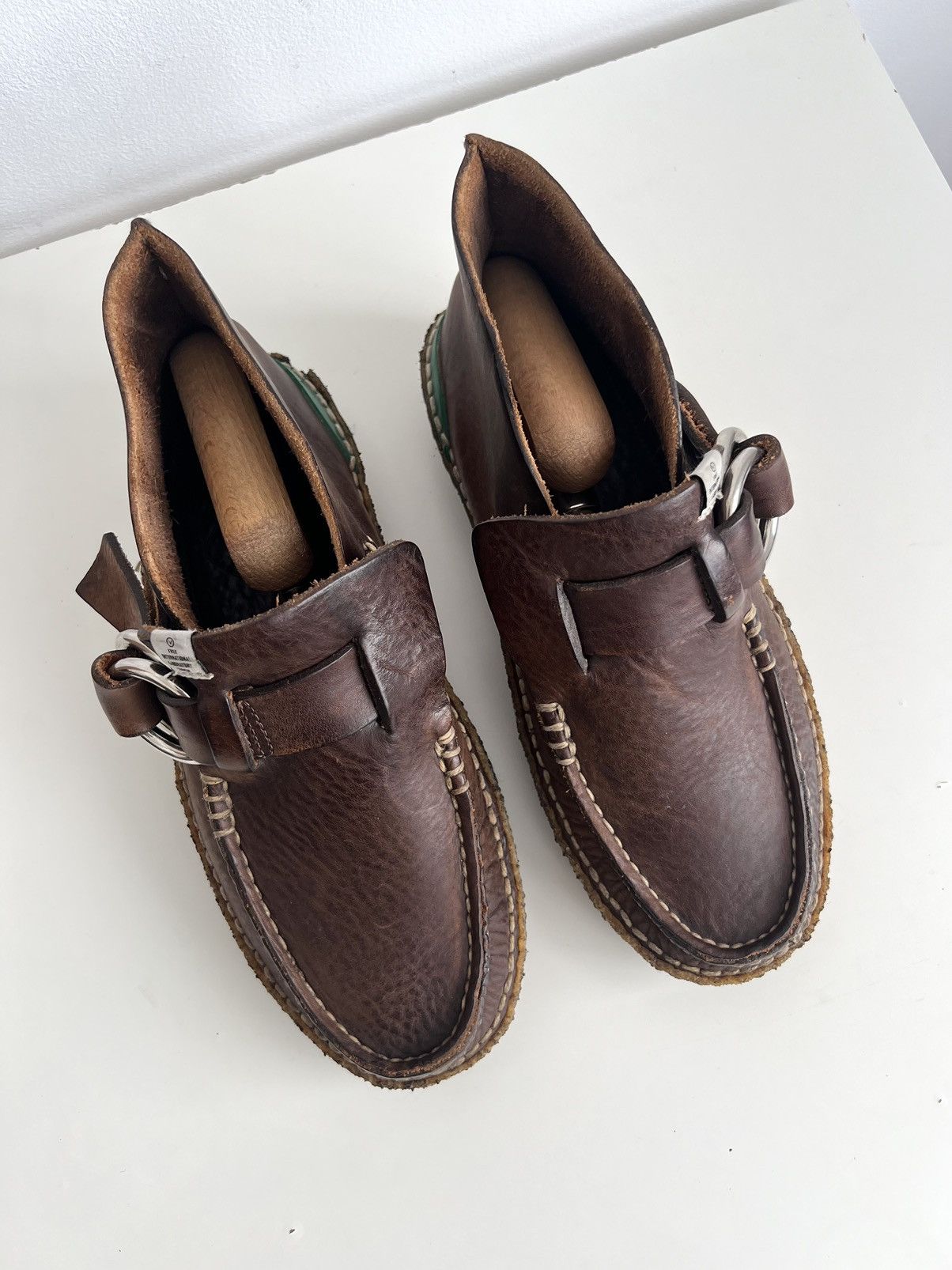 Visvim 🔥Visvim Skynyrd Double Ring Leather Folk Moc Boots Size US 8.5 / EU 41-42 - 6 Thumbnail