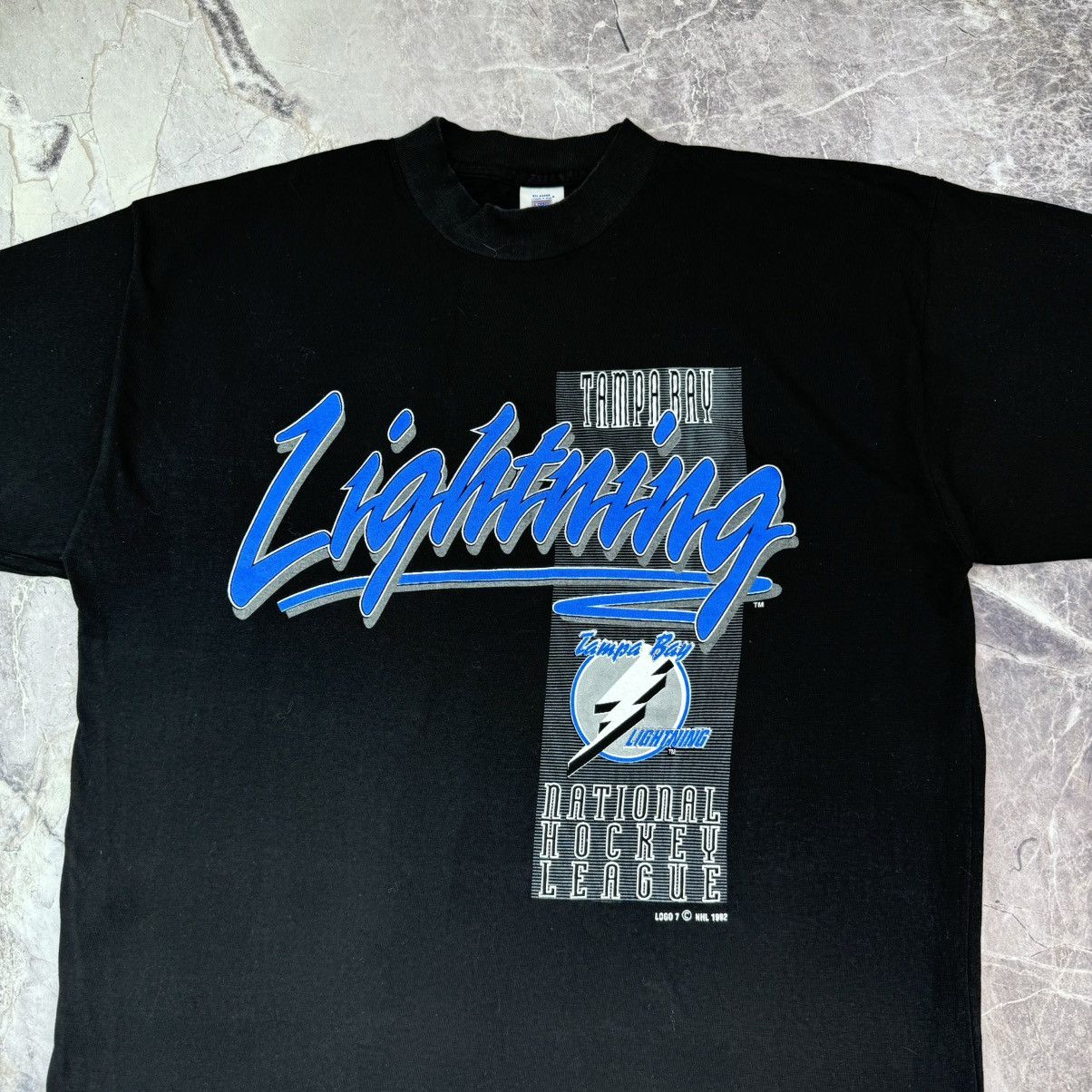 NHL × Vintage Vintage Tampa Bay Lightning T shirt NHL National Hockey Size US XL / EU 56 / 4 - 5 Thumbnail