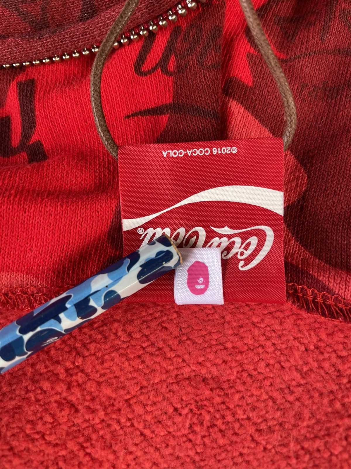 Bape × Coca Cola Bape x Coca Cola Red Camo Fullzip Hoodie Size XS / US 0-2 / IT 36-38 - 11 Thumbnail