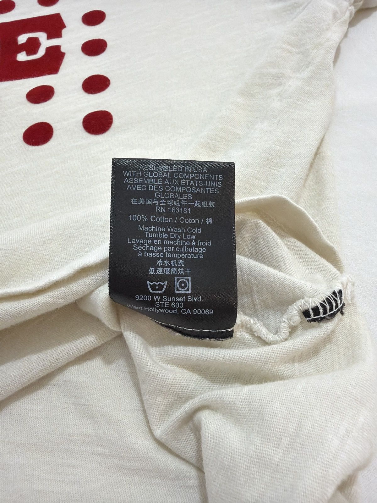 Rhude Rhude Flocked Burnout Tee Size US L / EU 52-54 / 3 - 8 Thumbnail