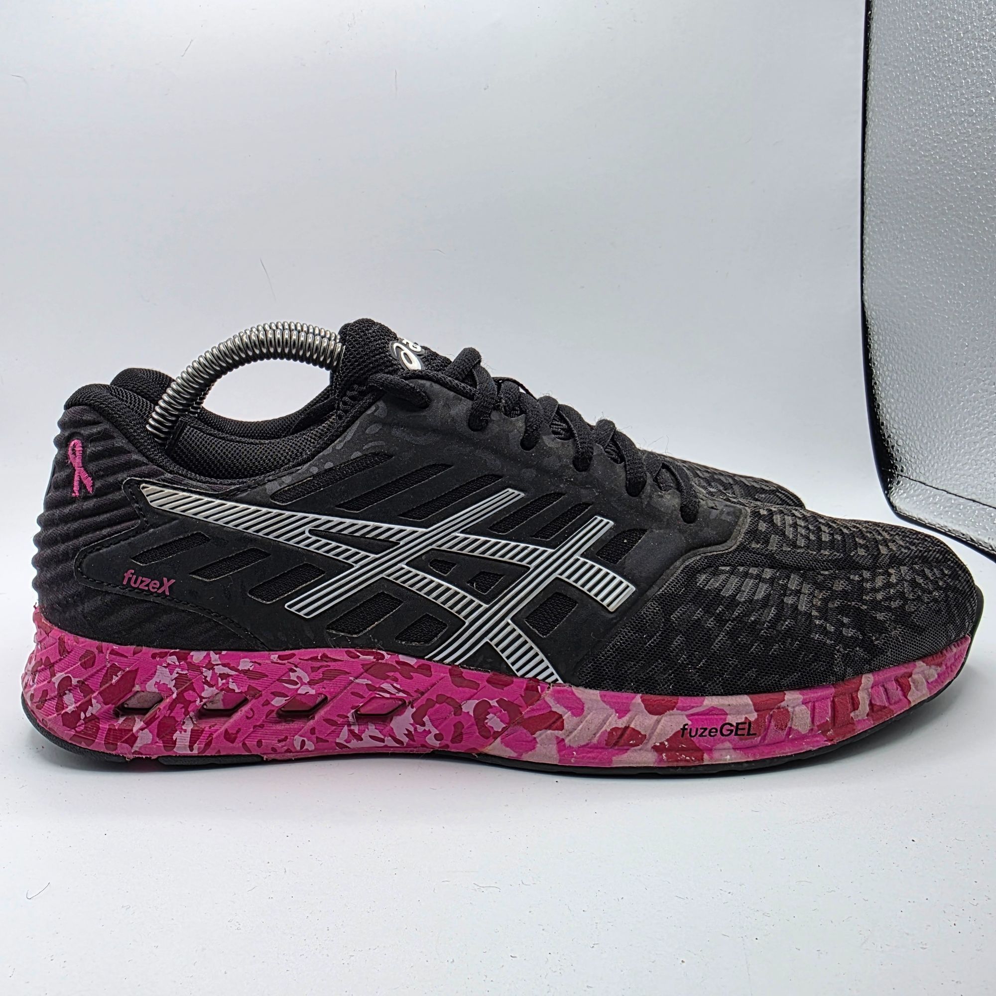 Asics Asics FuzeX Breast Cancer Awareness Mens Size 9 Black Pink A Size US 9 / EU 42 - 12 Thumbnail