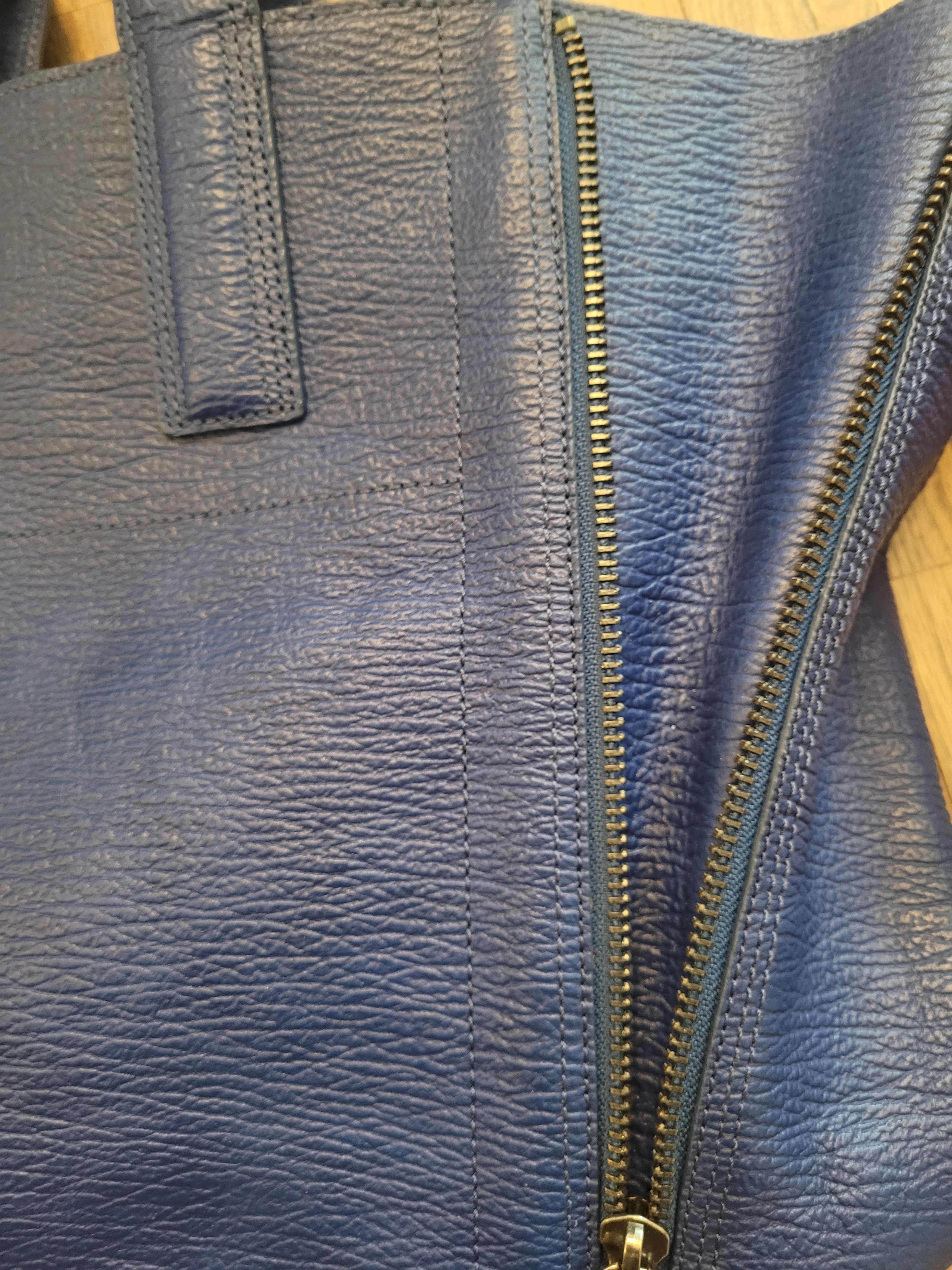 3.1 Phillip Lim 3.1 Phillip Lim Pashli Tote leather bag - cobalt blue Large Size ONE SIZE - 4 Thumbnail